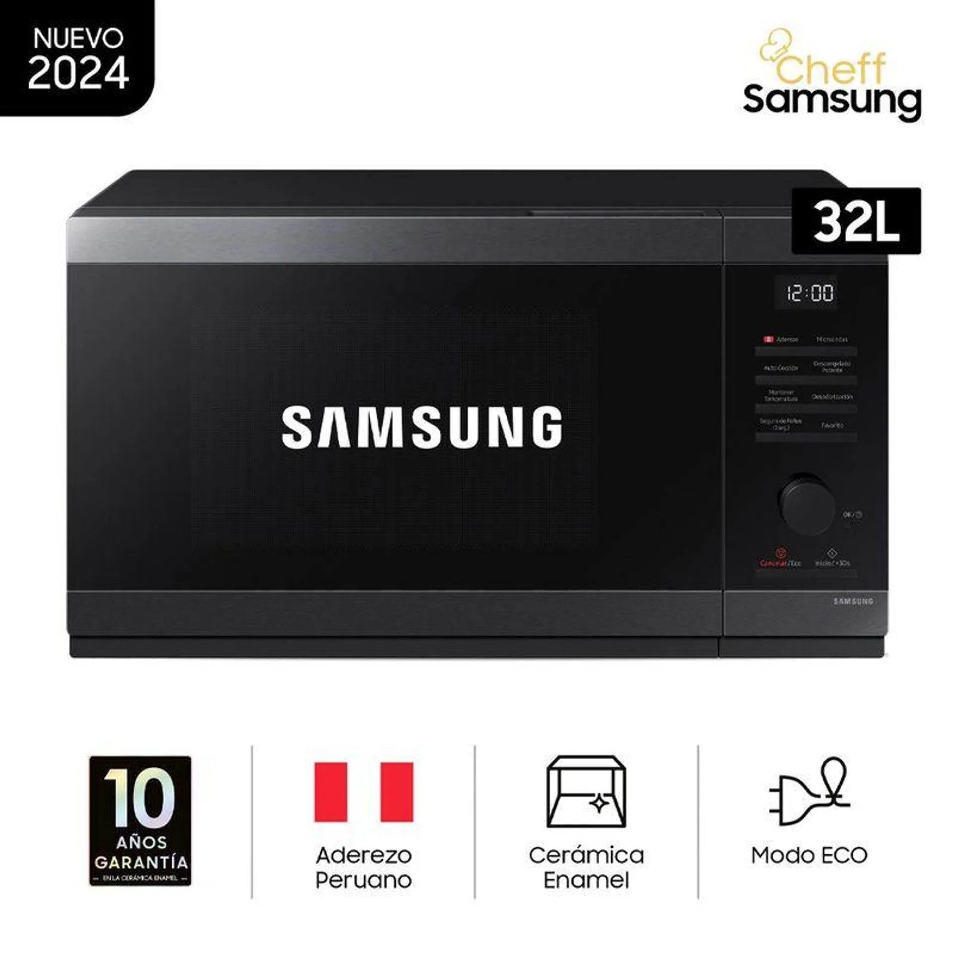 Microondas Digital Samsung Mwo Solo 32 LTS Negro