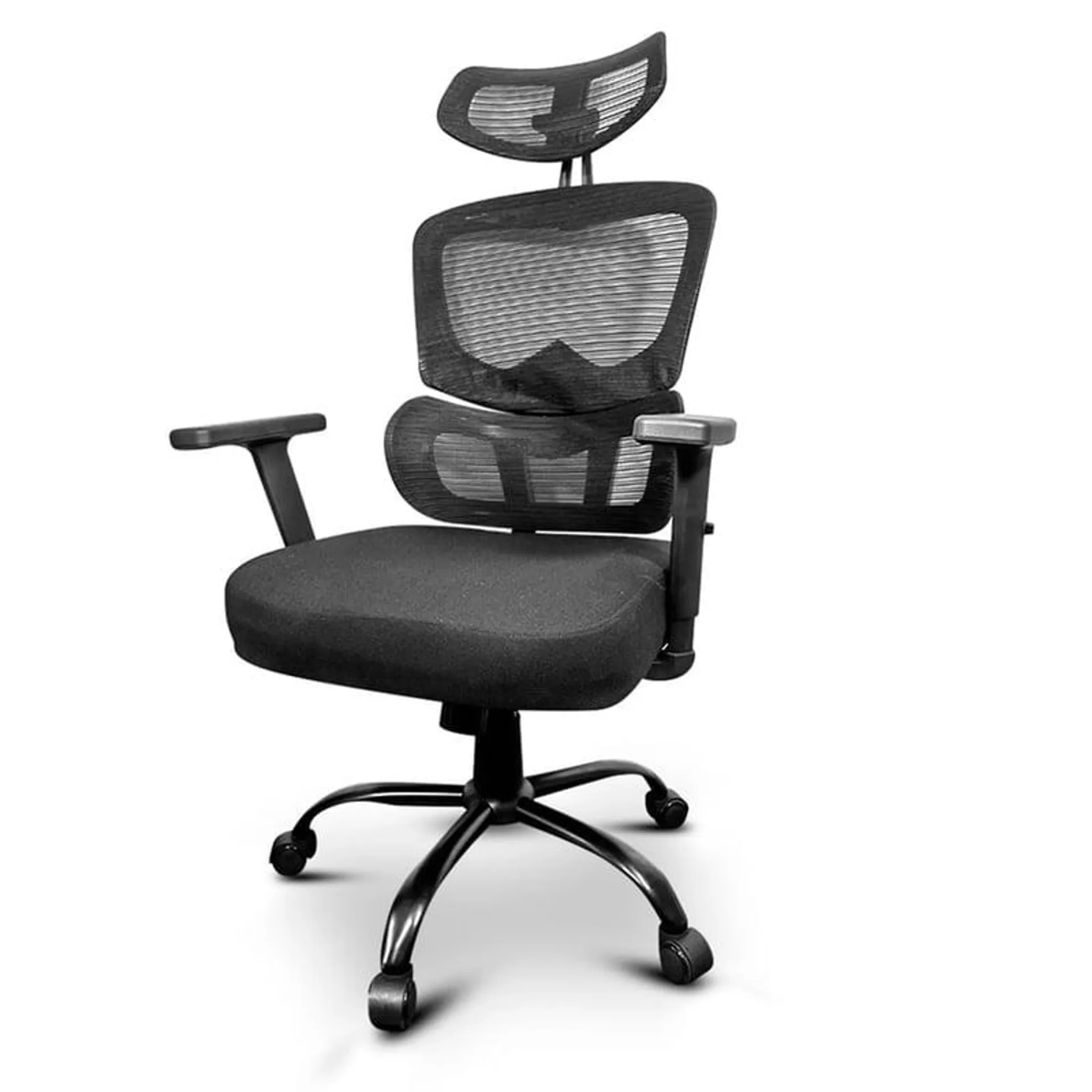 Silla Ergonómica de Oficina Premium Giratoria Negro