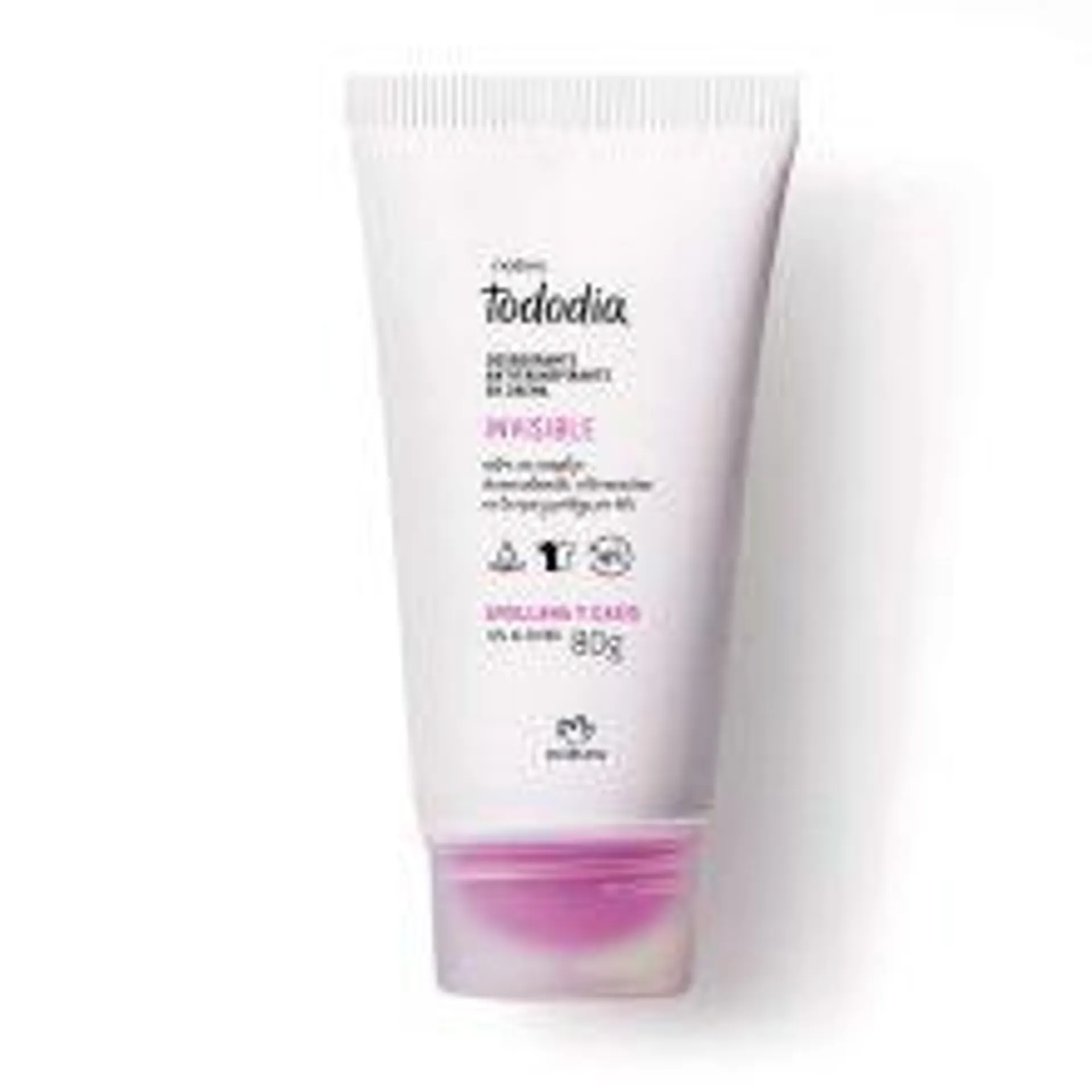 Desodorante antitraspirante en crema invisible avellana y casis