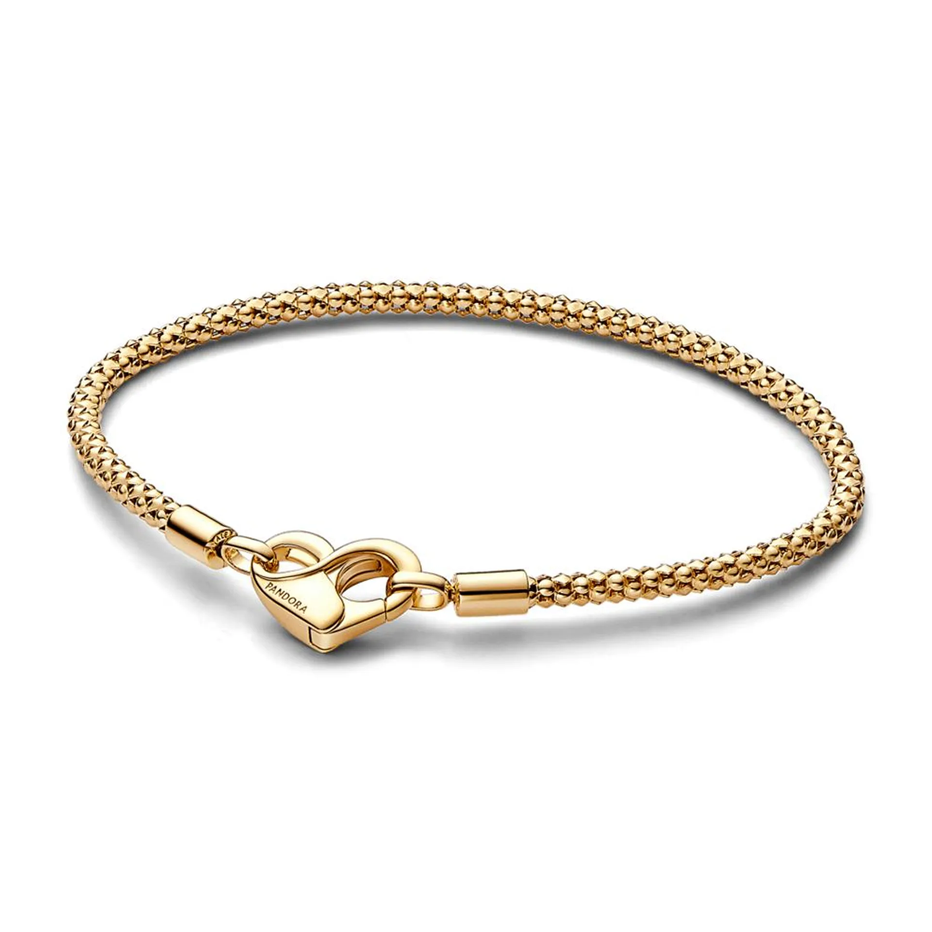 Brazalete Cadena con Tachuelas Pandora Moments Recubrimiento en Oro de 14k