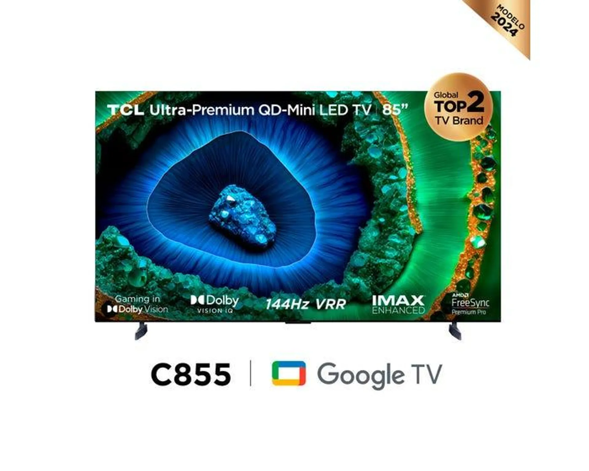 Televisor TCL Smart TV 85" QD-Mini LED 4K 85C855