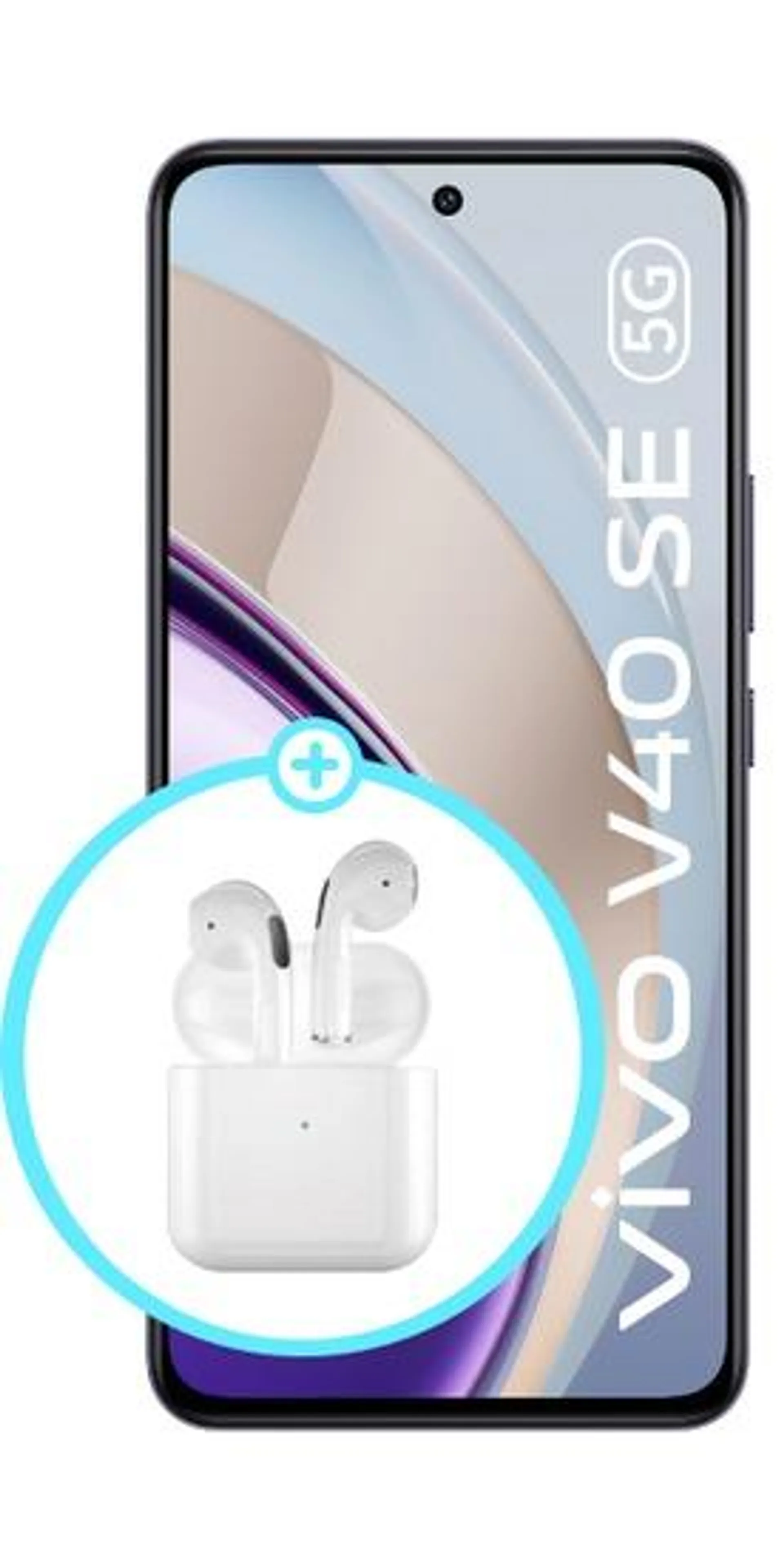 V40 SE 256GB 5G + Audífonos Pro 4 Bluetooth Inalámbrico