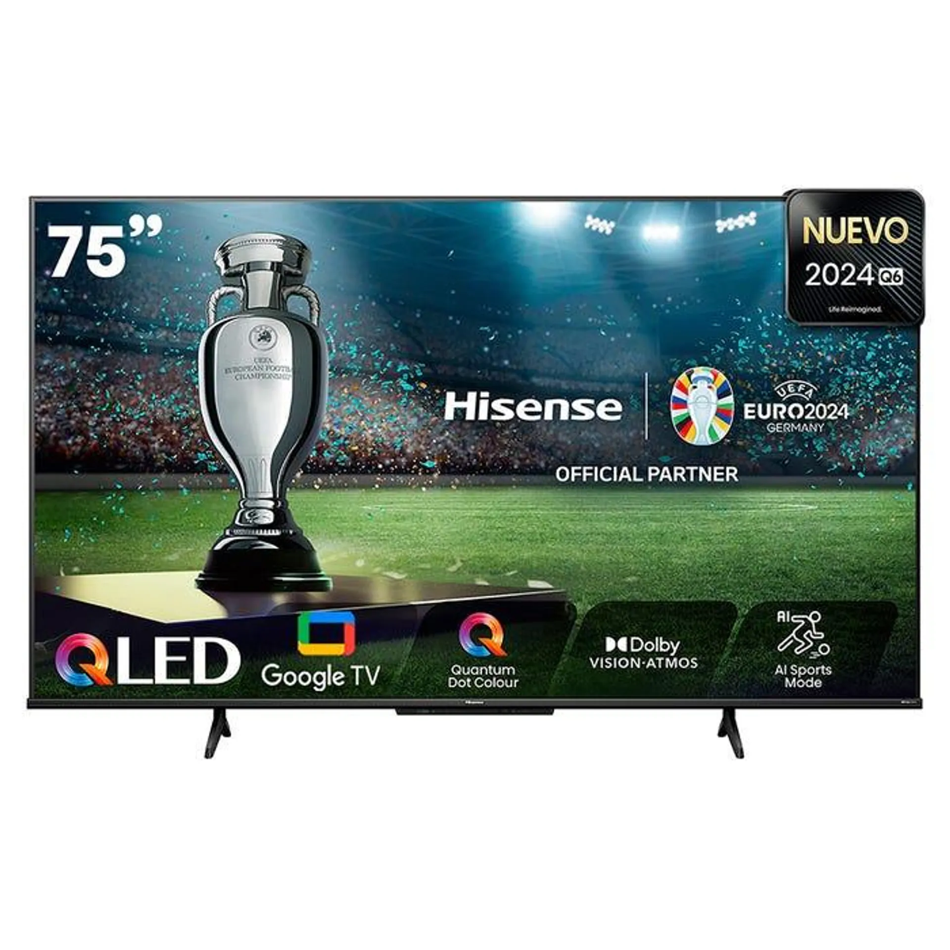 TV Hisense 75" 75Q6N QLED 4K Google