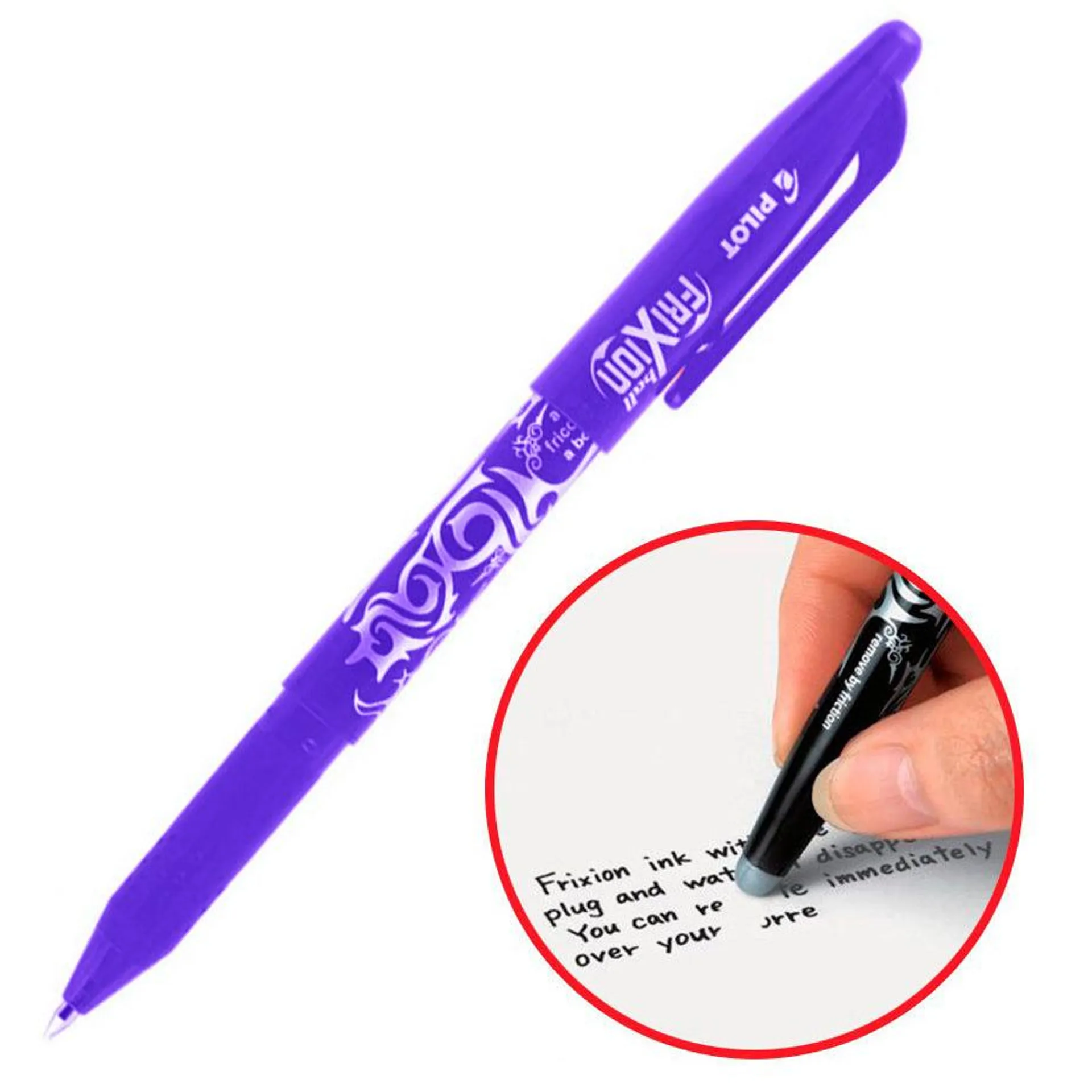 Bolígrafo Pilot Frixion Tinta Gel (Bl-Fr7) Borrable 0.7 mm. Morado