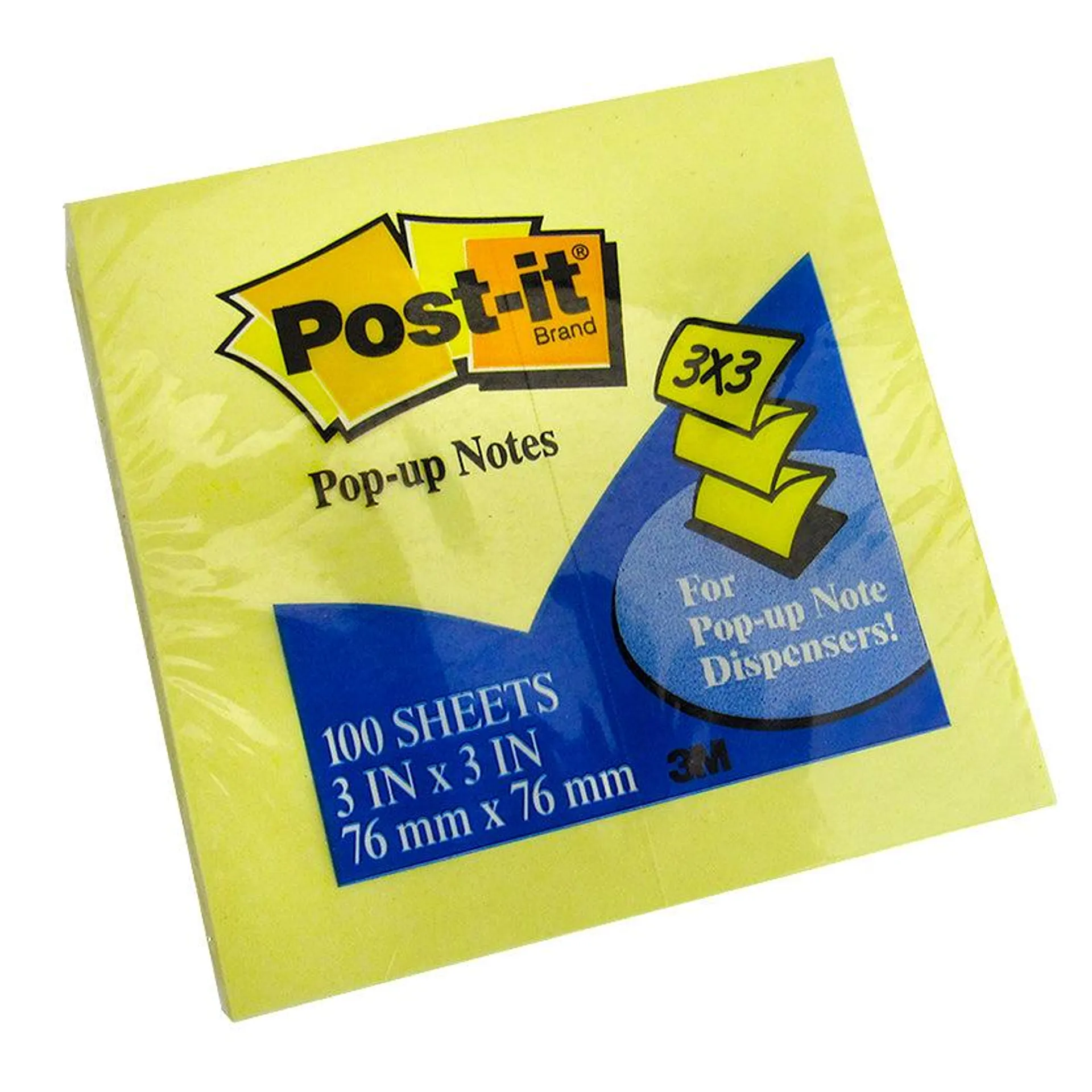 Notas Post it Pop Up (R-330) 3X3 (100hjs) Amarillo