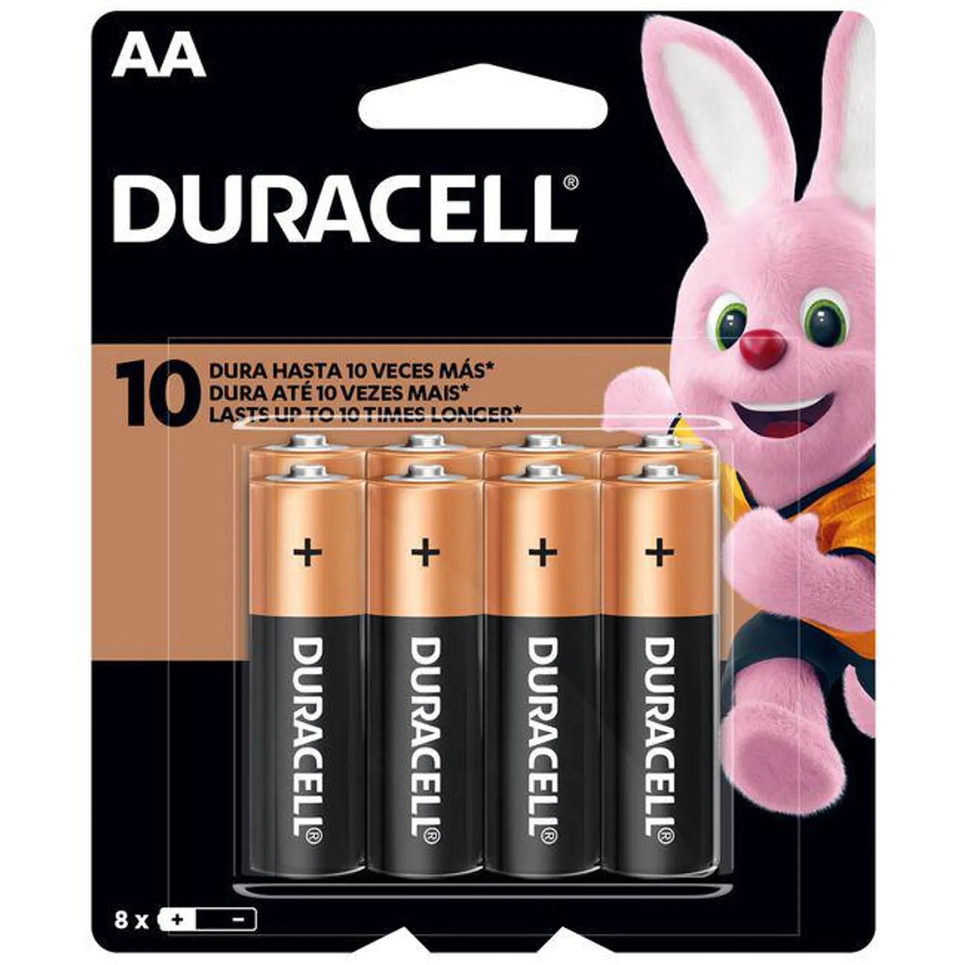 Pila Alcalina DURACELL AA Paquete 8un