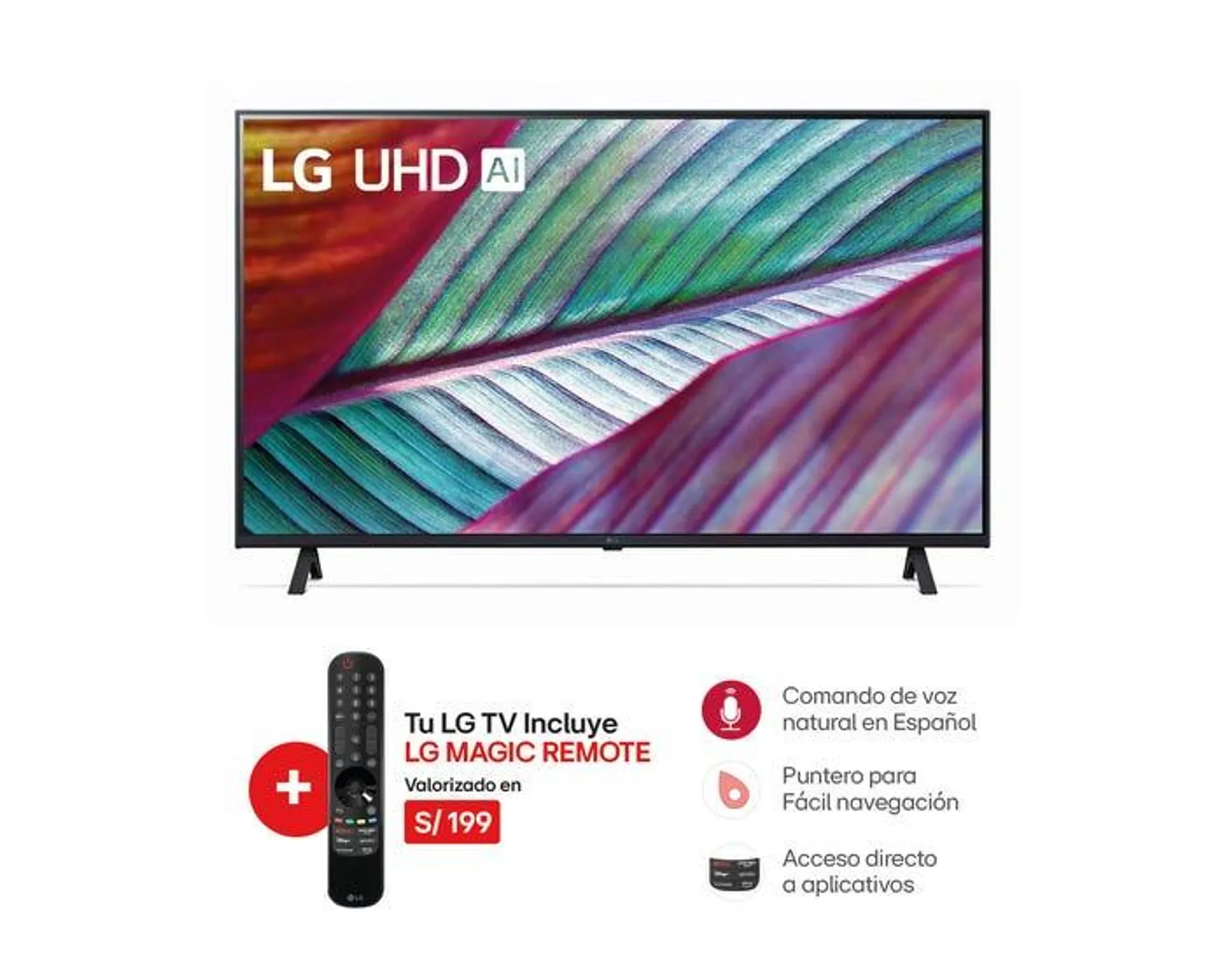 Televisor LG LED 4K UHD Smart ThinQ AI 75" 75UR8750PSA