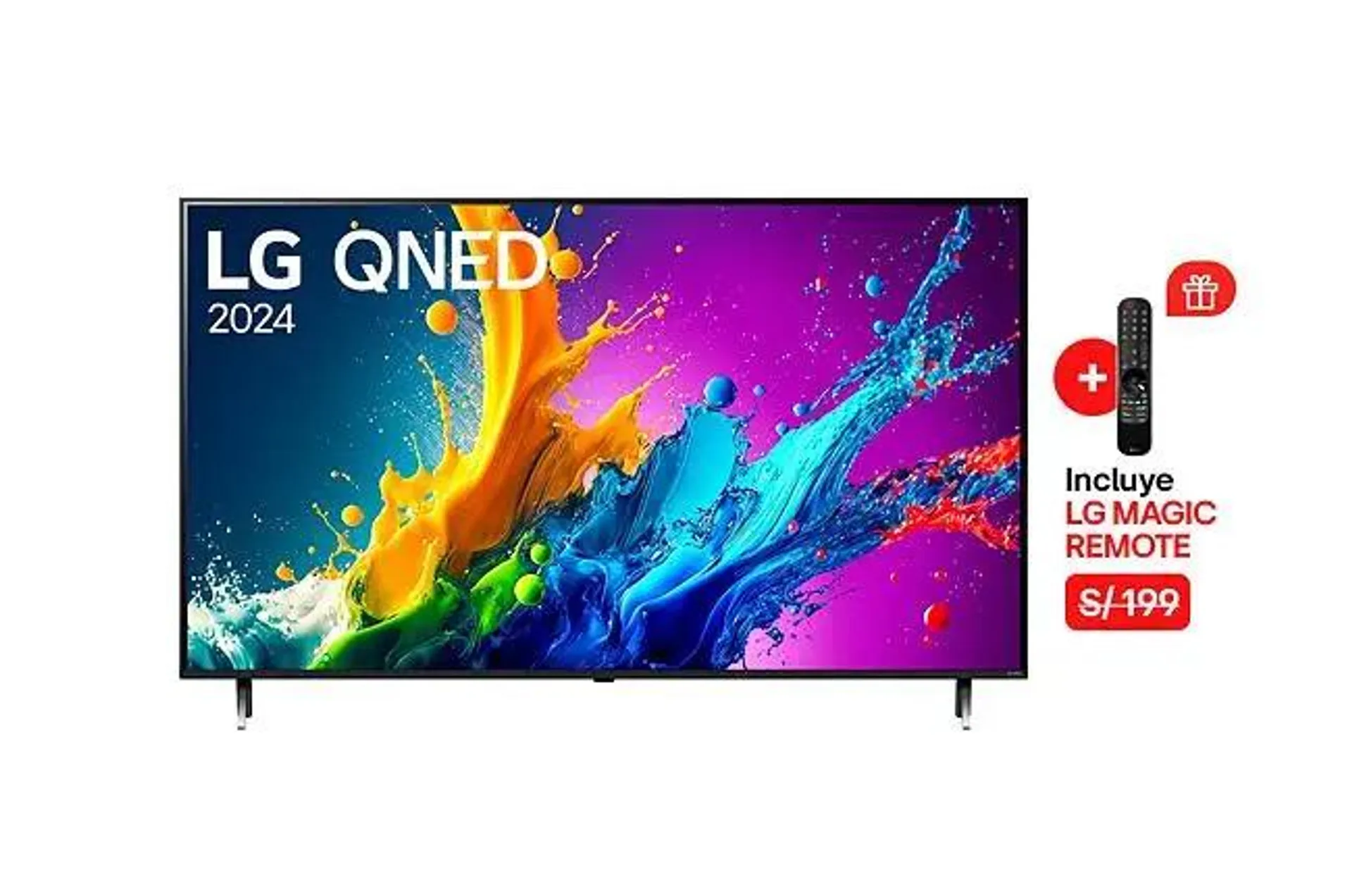 Televisor LG Smart TV 55" QNED 4K 55QNED80TSA