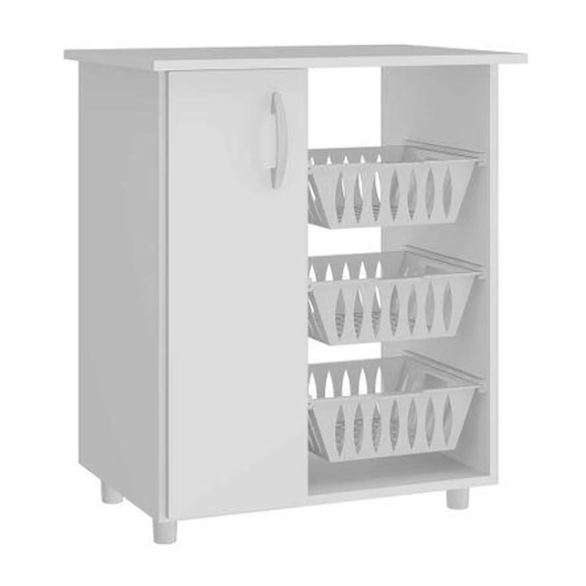 Mueble multiuso para microondas Dalia MDP 1 Puerta Blanco