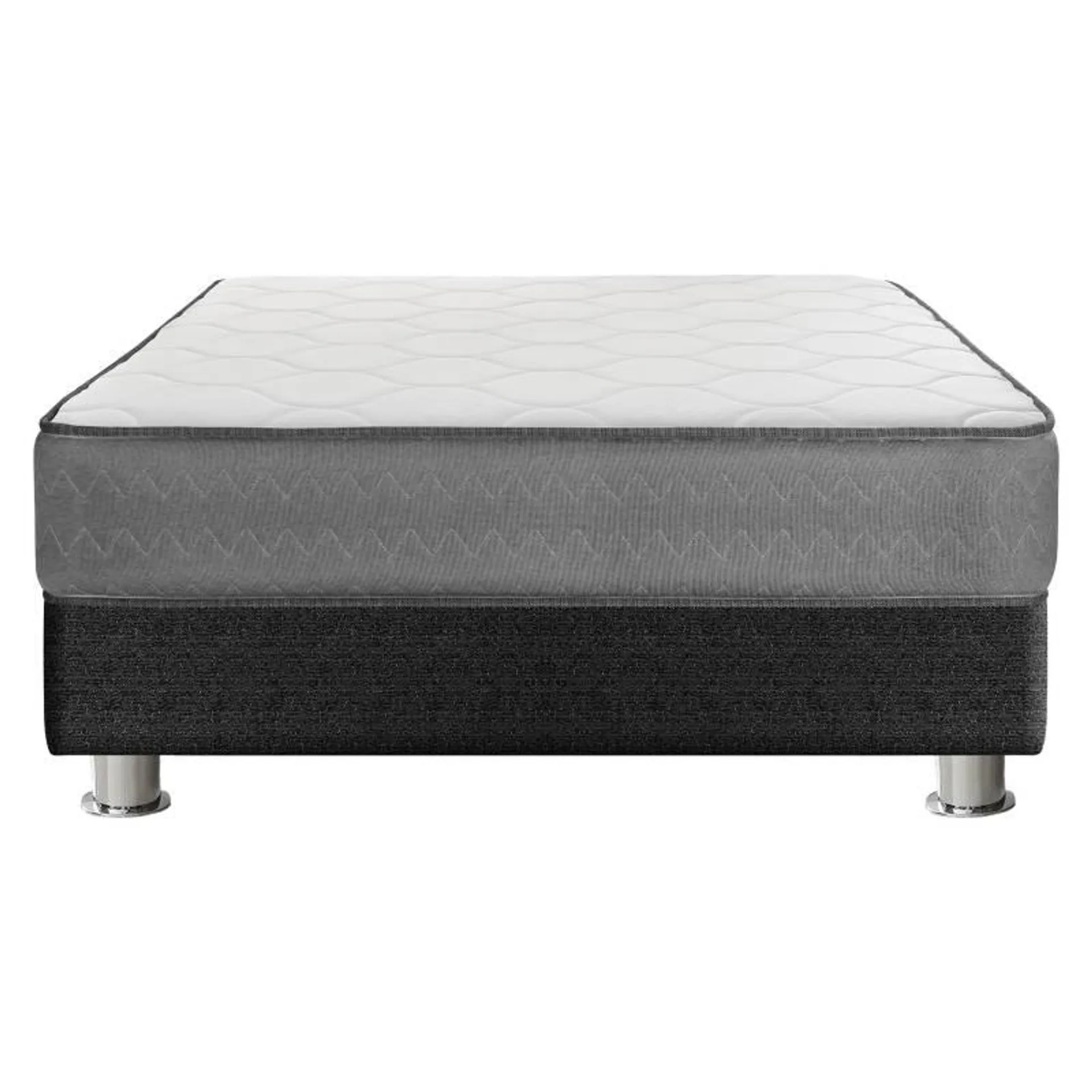 Cama Americana Polaris 1 Plaza + Colchón + Almohada + Protector