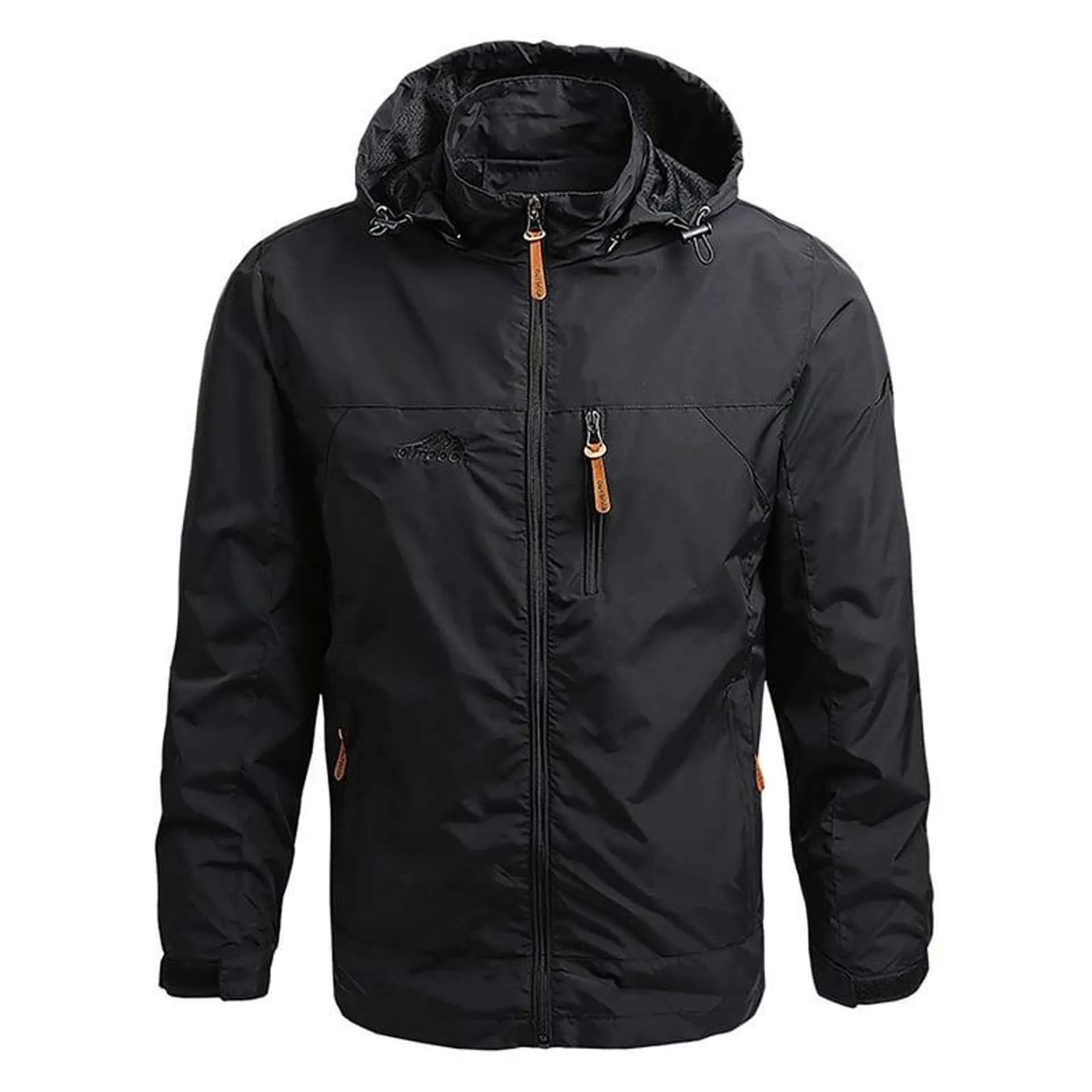 Casaca Deportiva y cortavientos nieve parka impermeable Hombre-negro