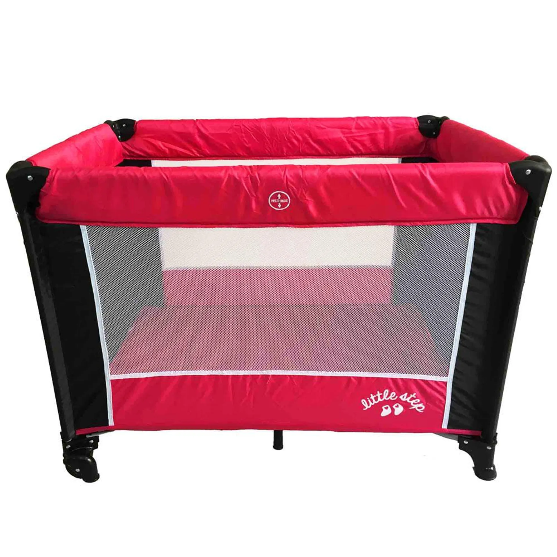 Cuna Corral LITTLE STEP P9001 Fucsia