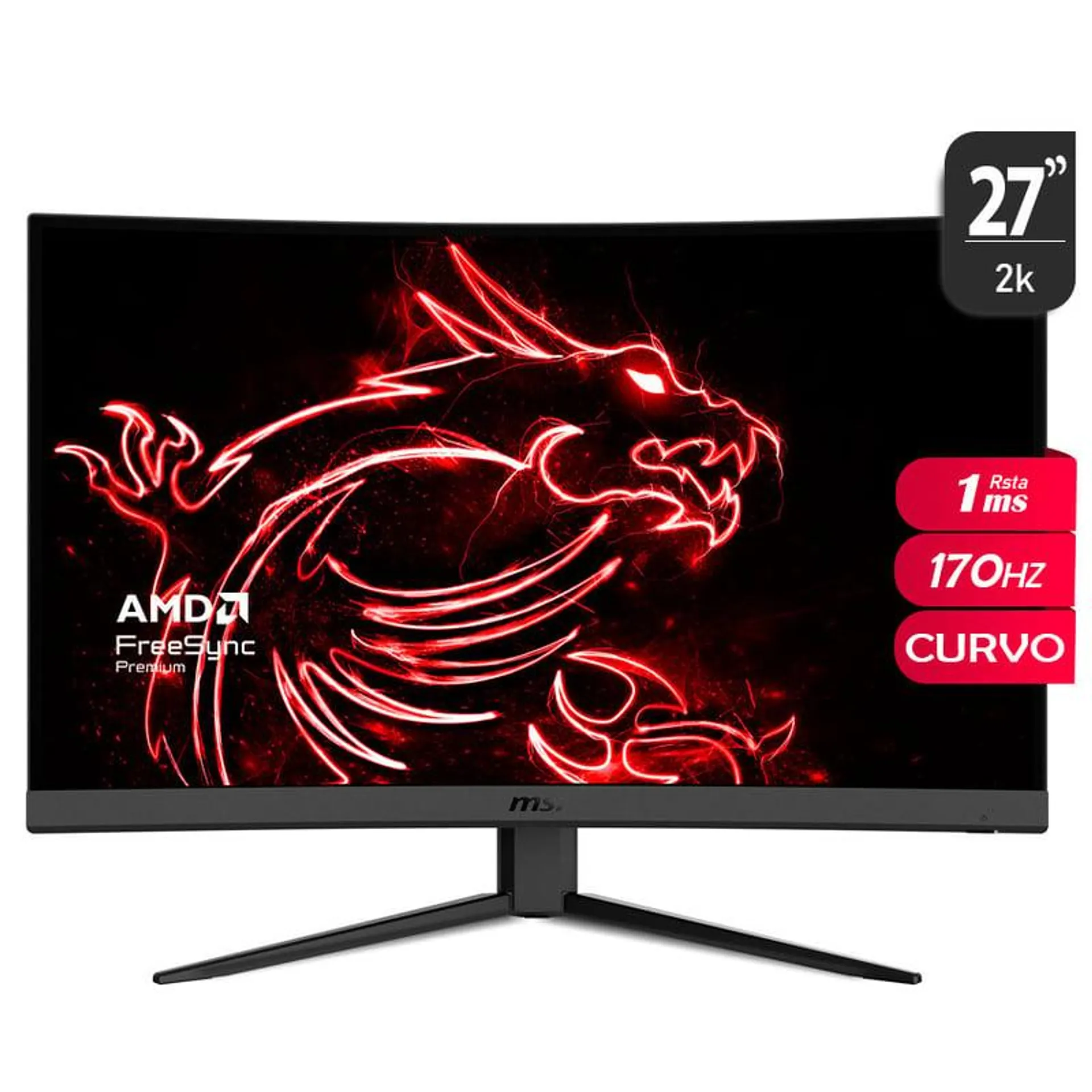 MONITOR MSI G27CQ4 E2 27″ 2K 1M 170HZ CURVO