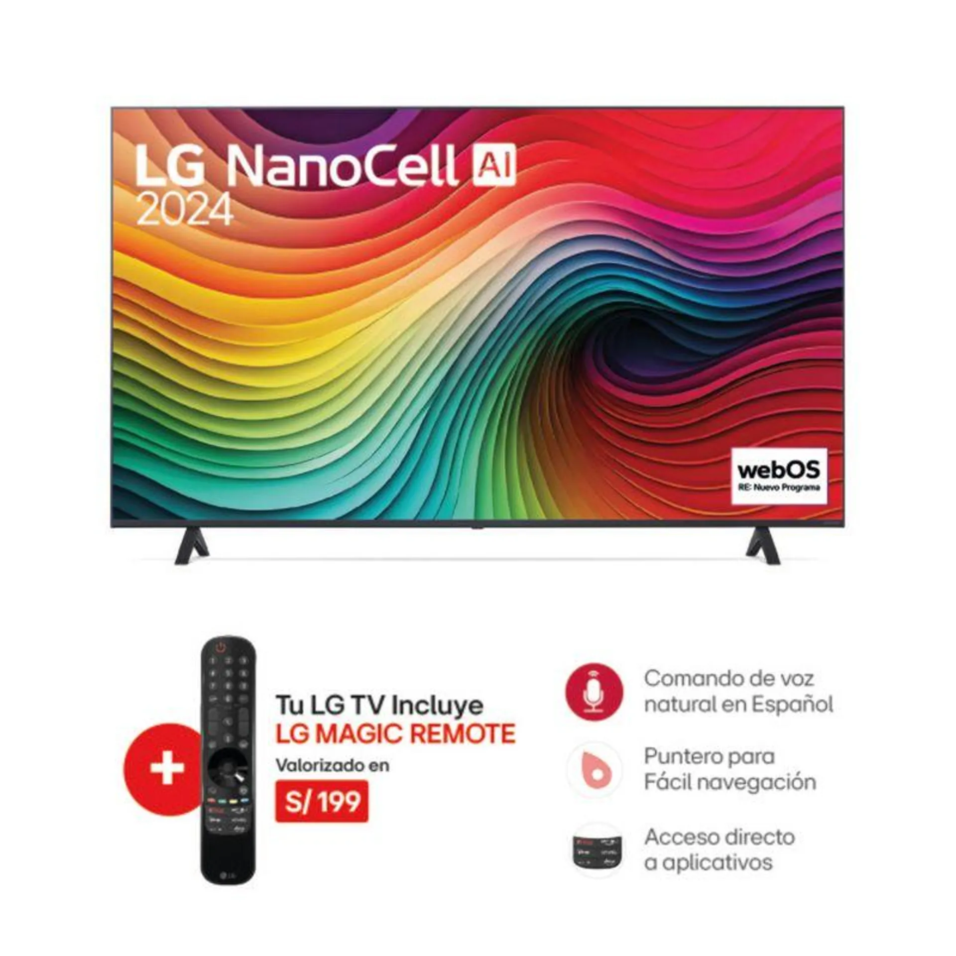 LG TV 50" NANOCELL 50NANO80TSA.AWF