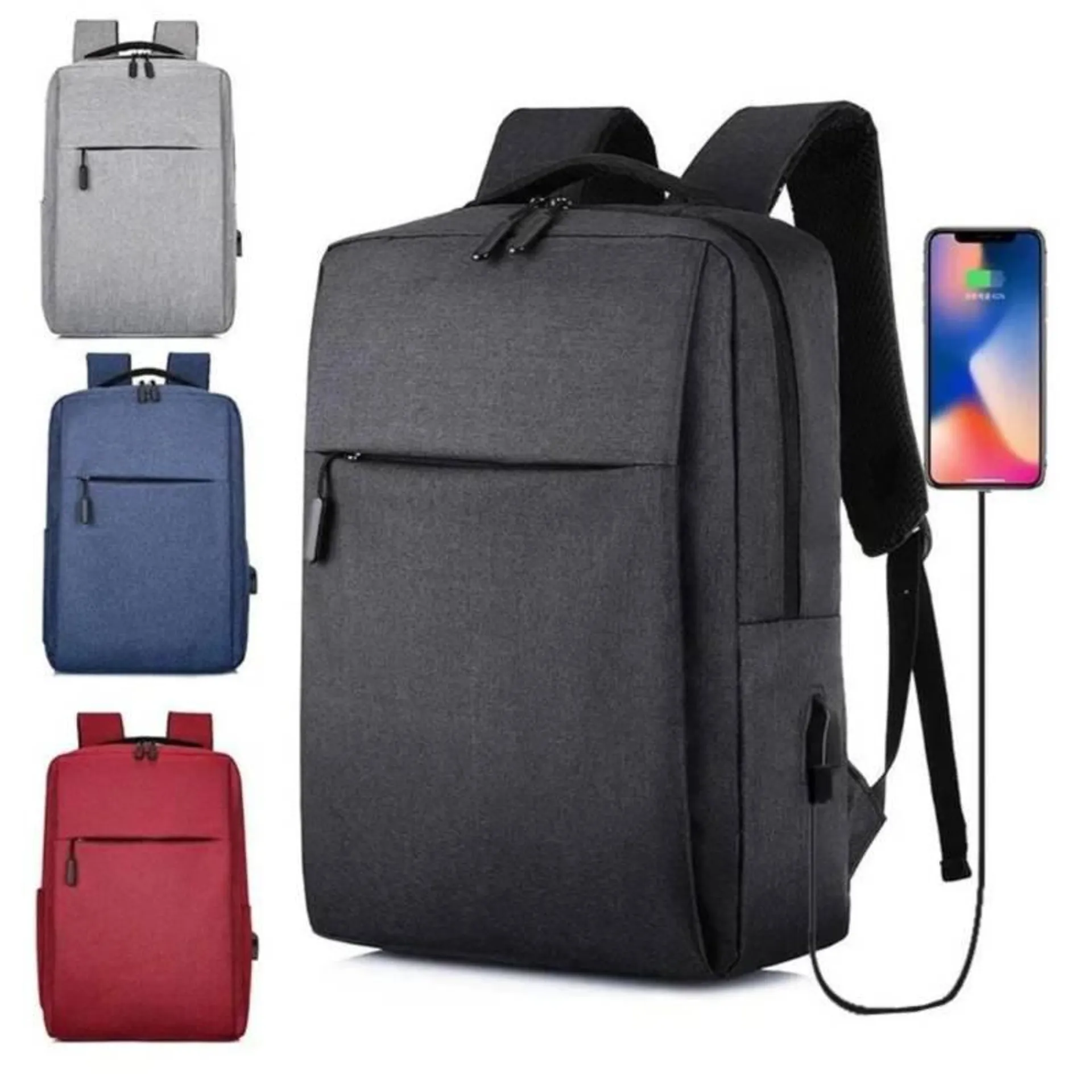 Mochila Antirrobo Impermeable Porta Laptop Usb