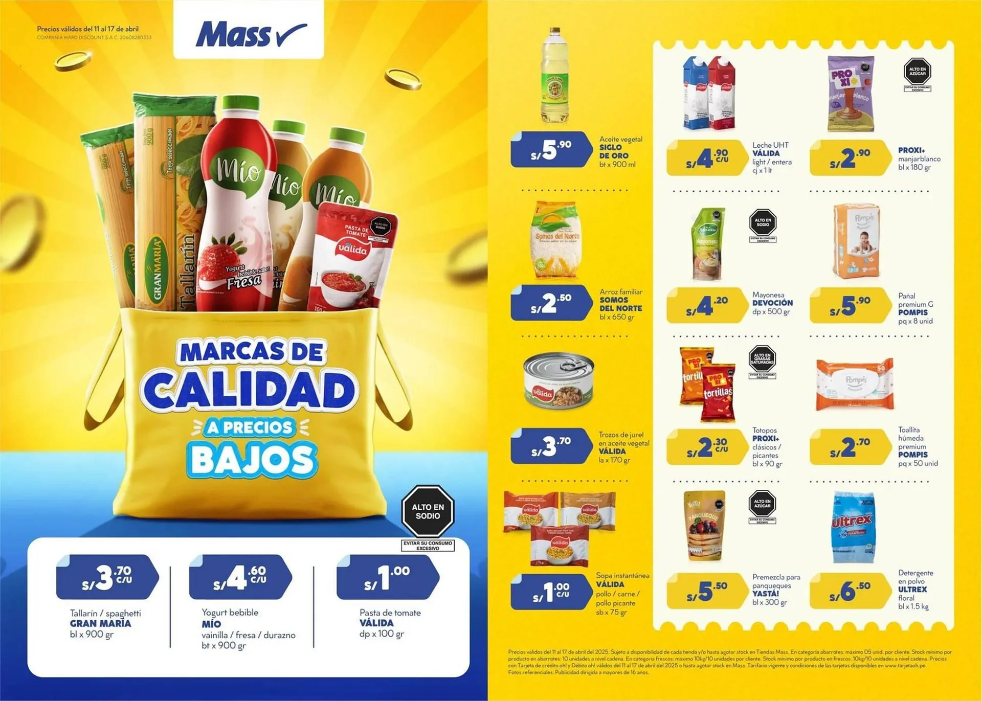 Catalogo de Catálogo Mass 11 de abril al 17 de abril 2025 - Pag 1