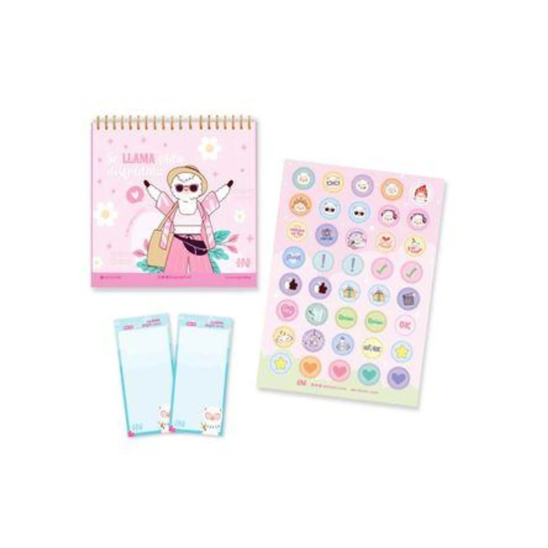 Pack Ingenial LLami Vida: Calendario + set de notas + stickers - PACKVIDA25