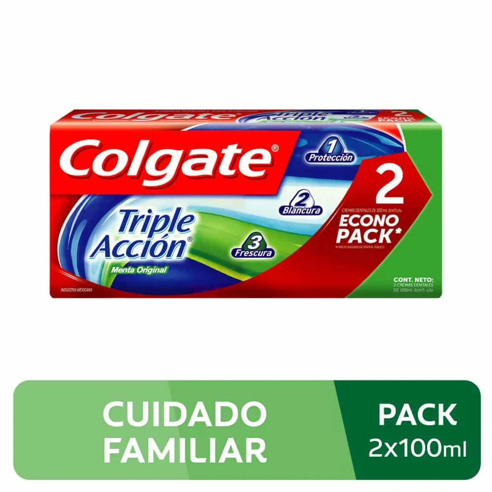 Colgate Crema Dental Triple Acción Bipack x 100ml