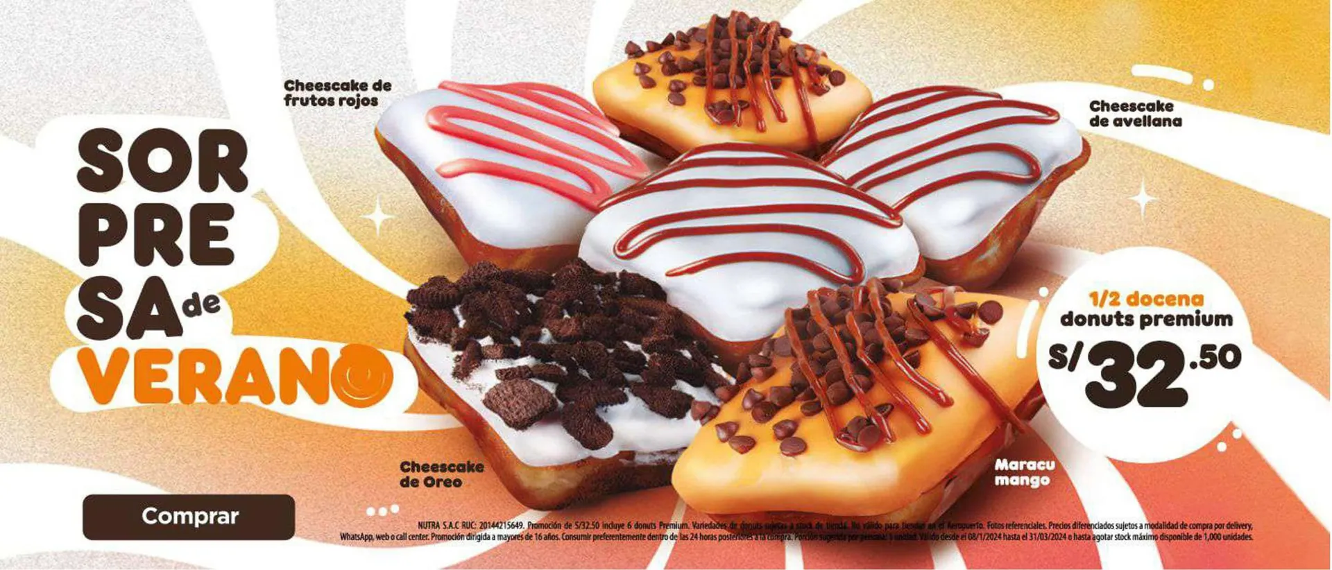 Catalogo de Catálogo Dunkin Donuts 16 de enero al 31 de marzo 2024 - Pag 