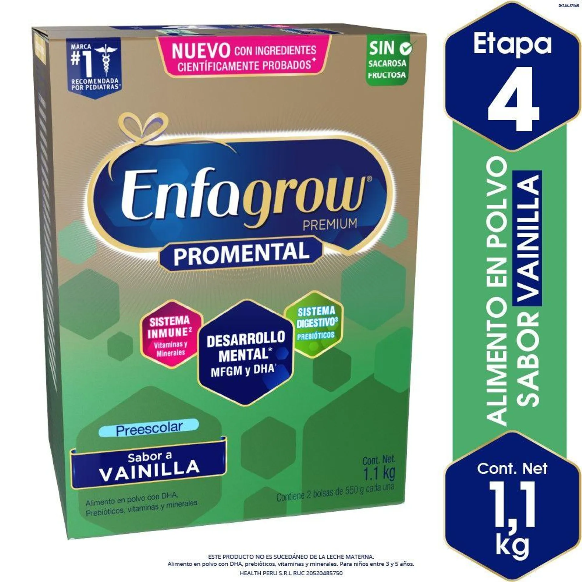 Enfagrow Premium Preescolar Sabor Vainilla - Caja 1.1 KG