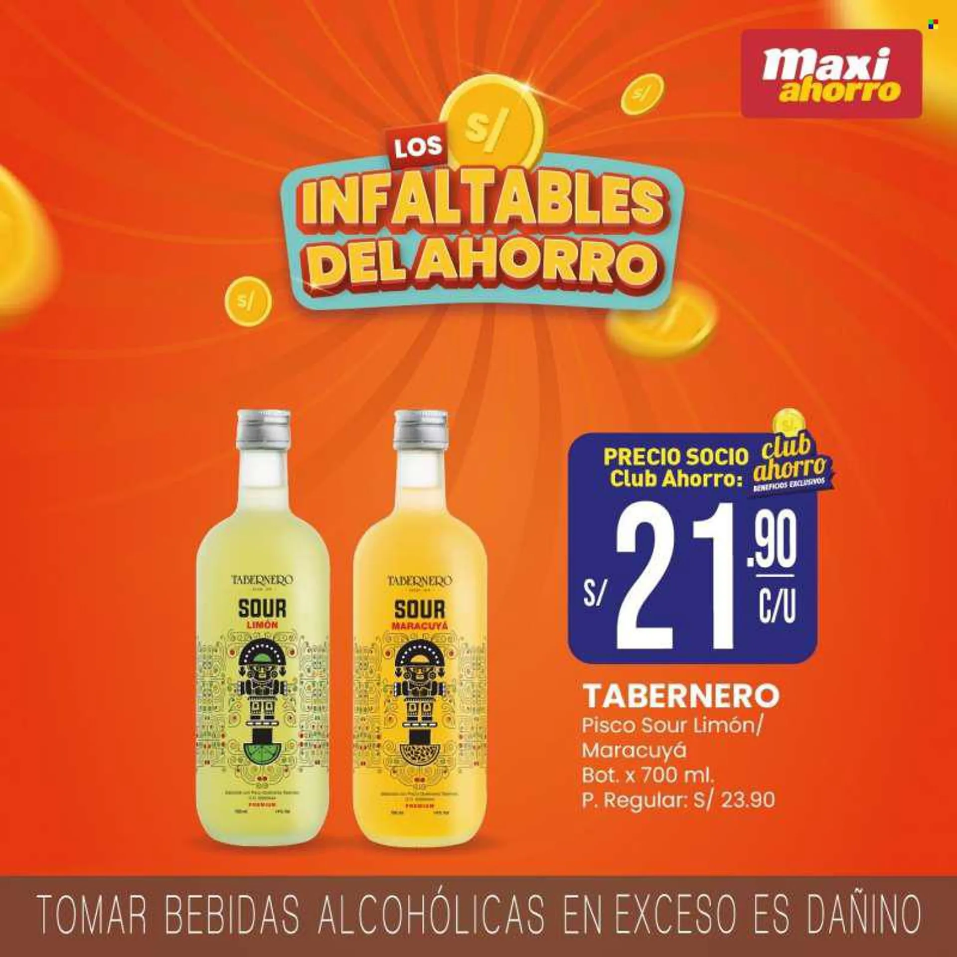 Folleto actual Maxi ahorro - Ventas - limón, bebida, bebida alcohólica. Página 4.