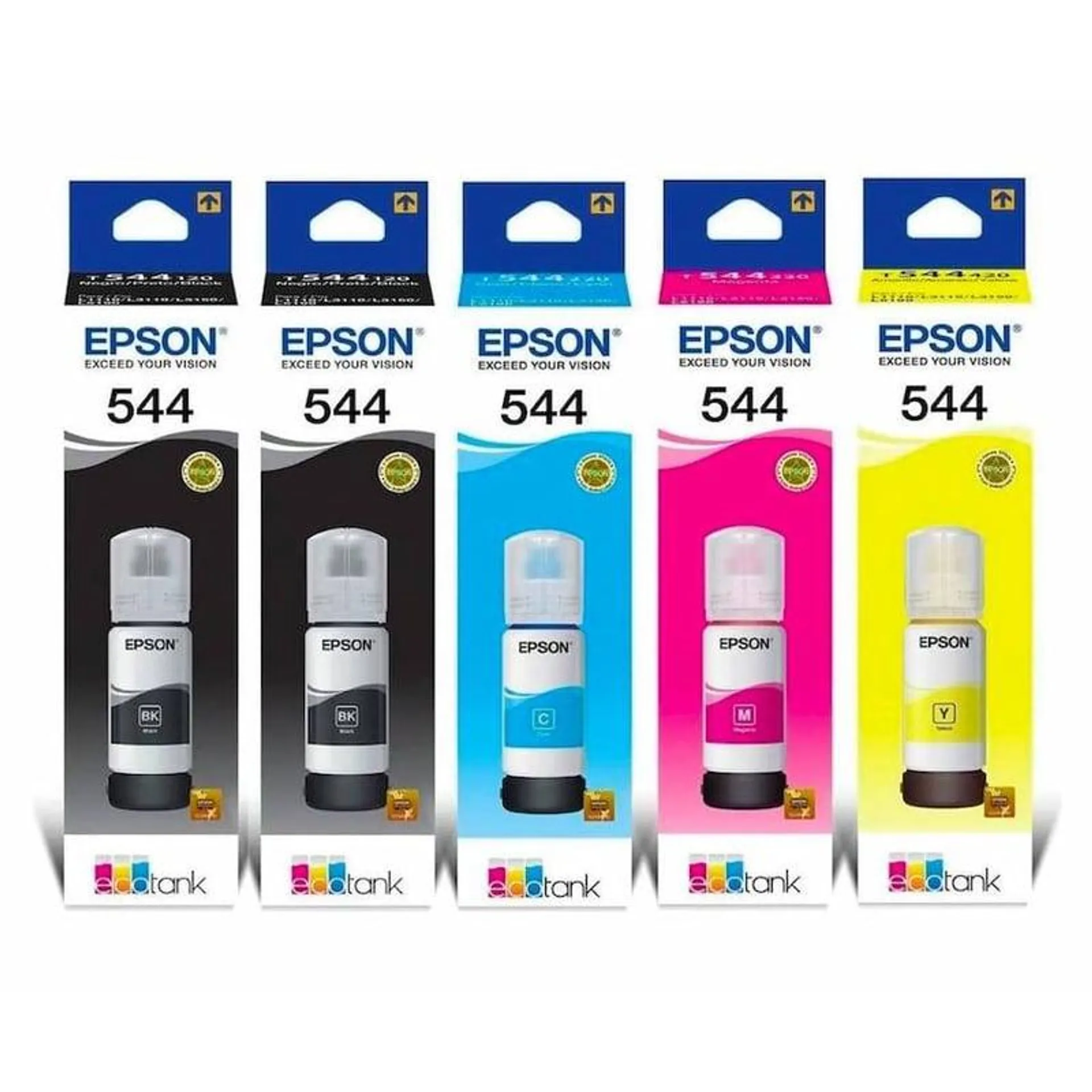 SUPER KIT DE 5 TINTAS EPSON 544