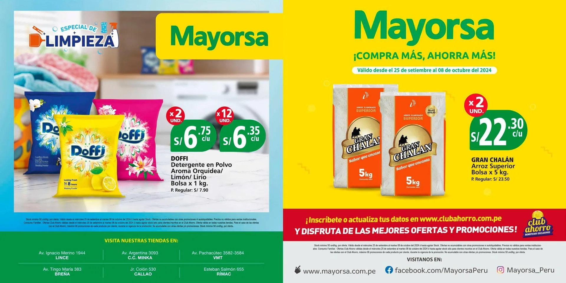 Catalogo de Catálogo Mayorsa 26 de setiembre al 8 de octubre 2024 - Pag 1