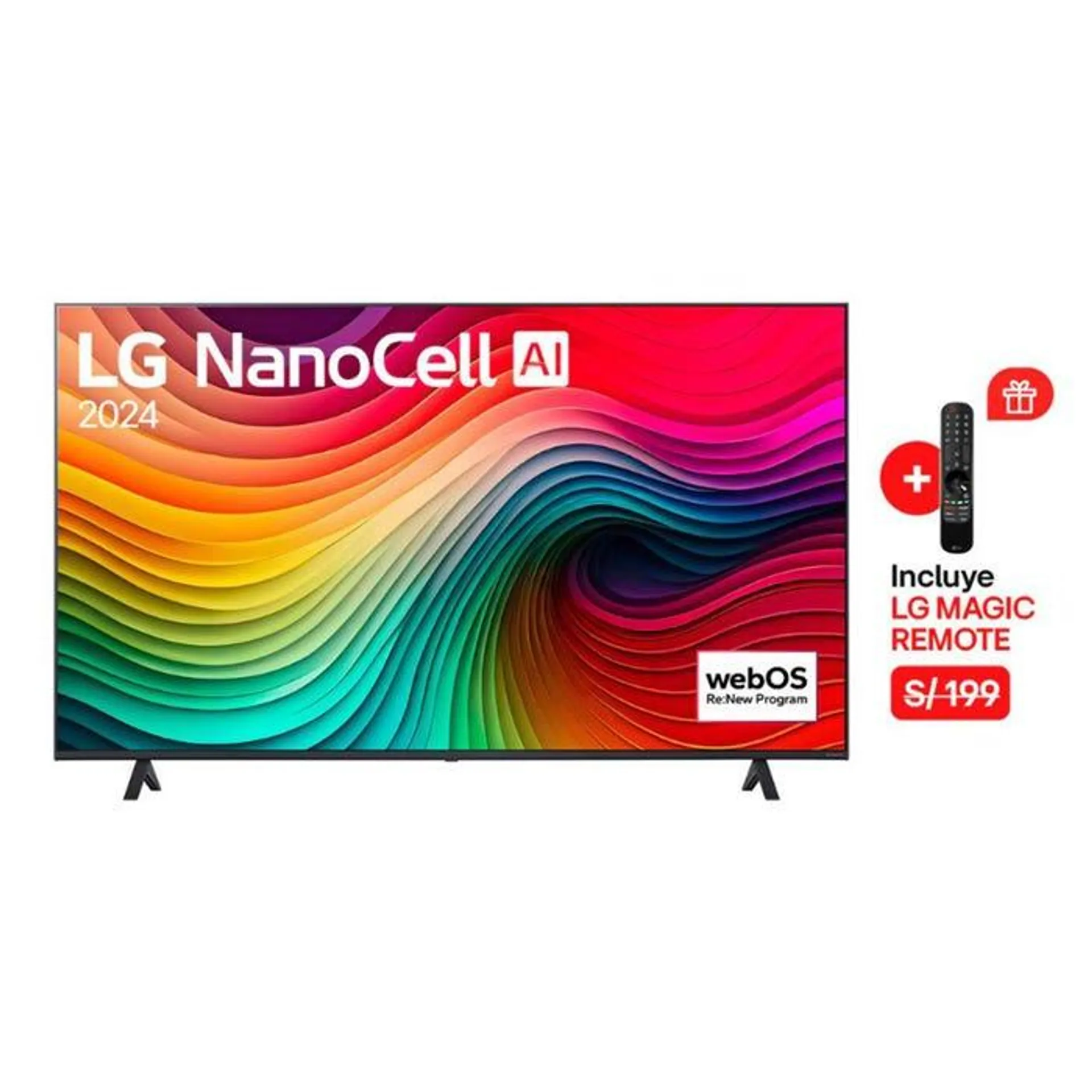 TV LG 55" Nanocell 4K ThinQ AI WebOS 55NANO80TSA