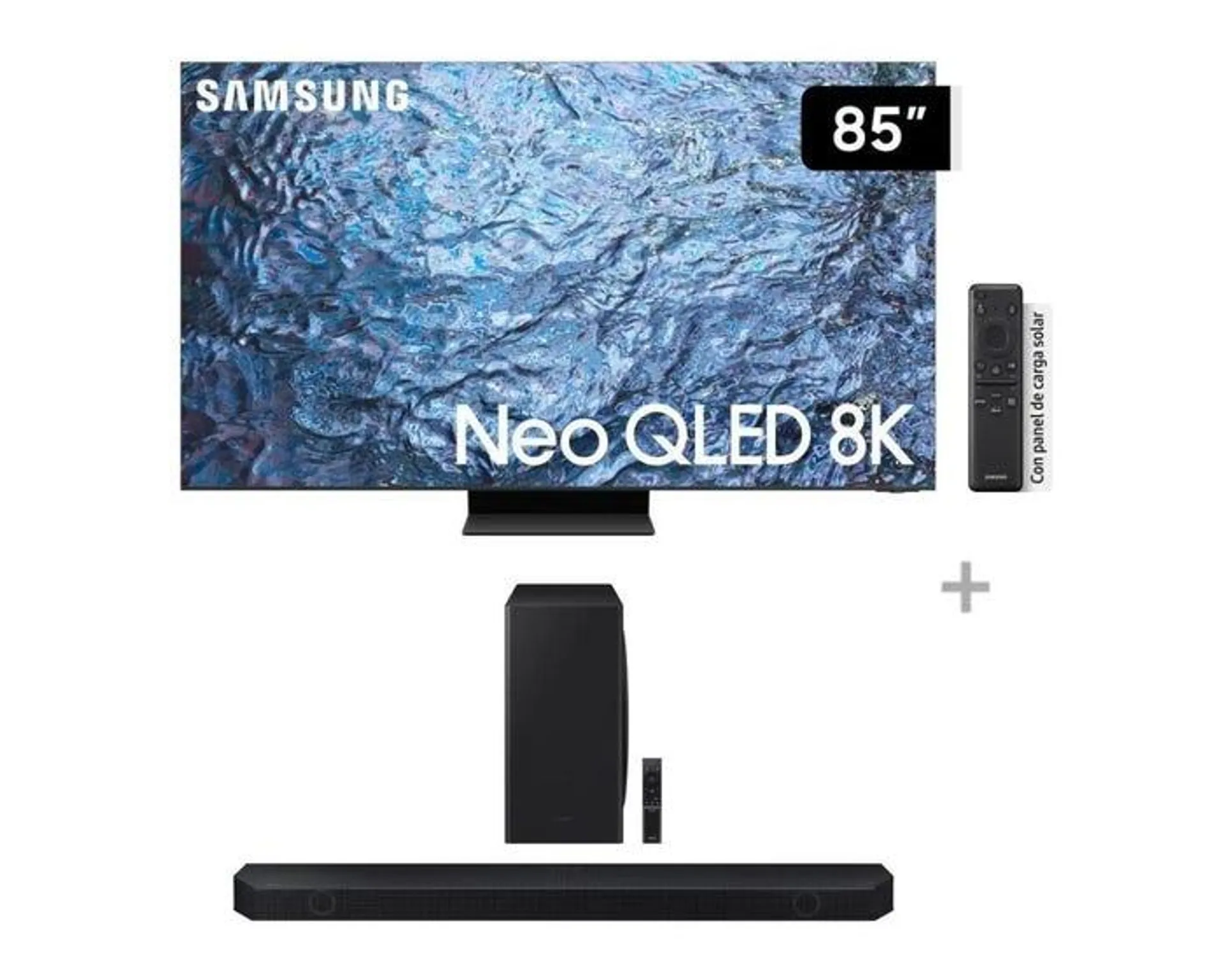 Televisor Samsung Smart TV 85" Neo QLED 8K Mini LED QN85QN900CGXPE + Soundbar Samsung Wifi + Bluetooth 5.1.2 CH HW-Q800D (2024)