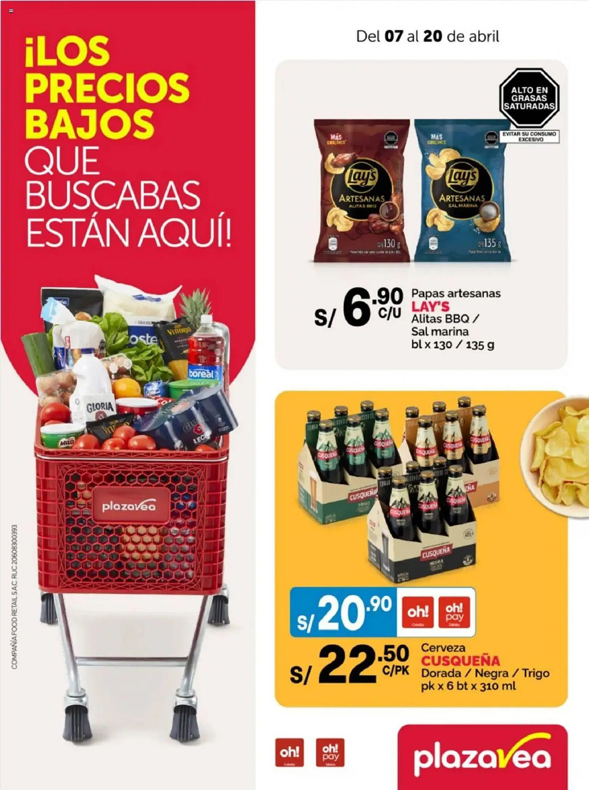 Catalogo de Catálogo Plaza Vea 7 de abril al 20 de abril 2025 - Pag 1
