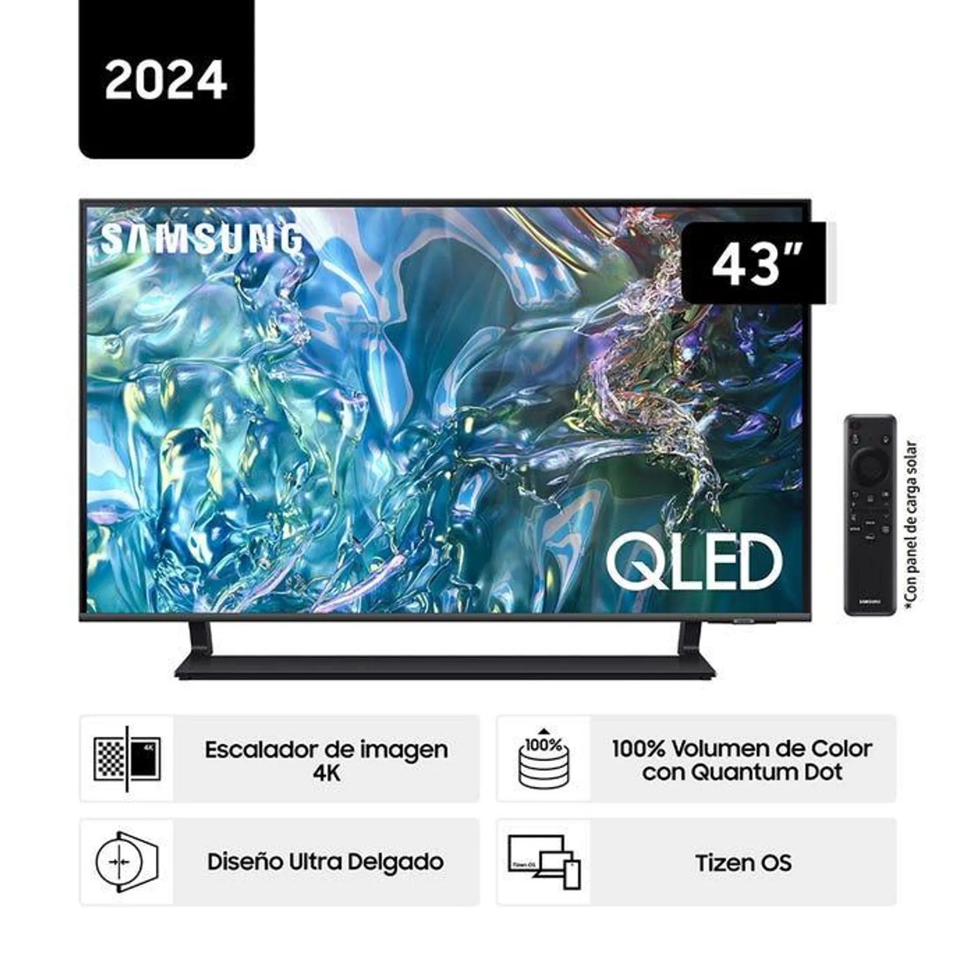 TV Samsung 43'' QLED 4K Q65D Tizen OS Smart TV (2024)