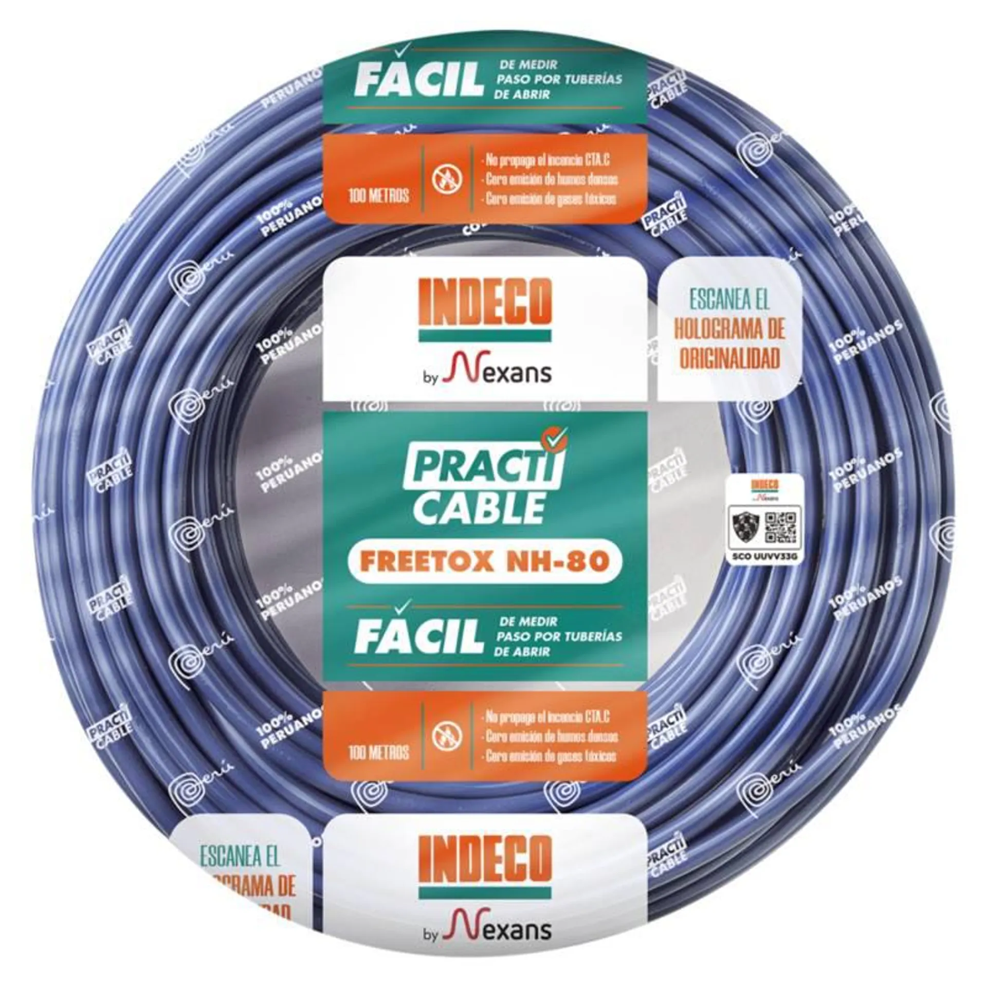 Cable NH80 450/750V 2.5mm Azul R100