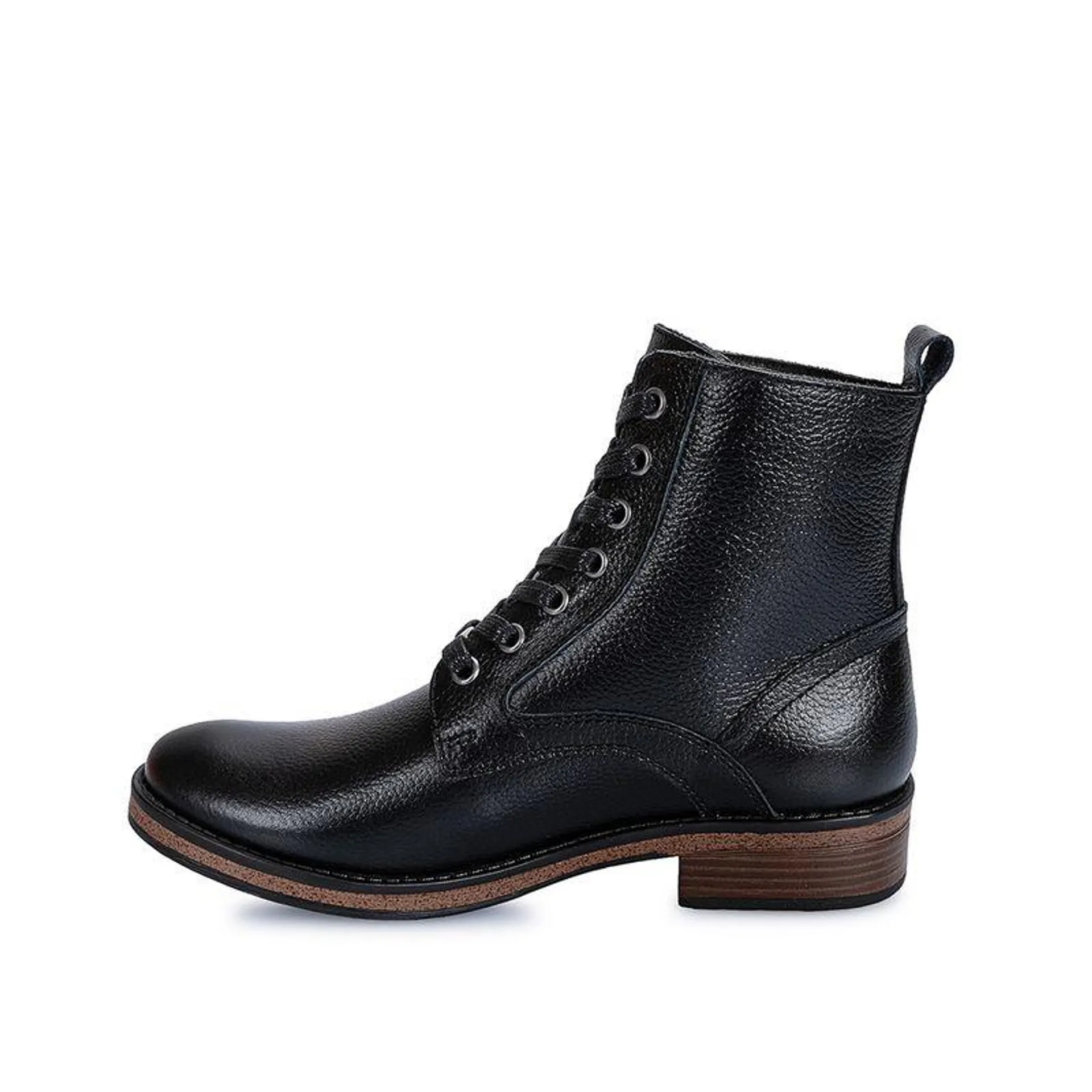 Botin Derby Casual RUSSO-2401 Negro Viale Cuero