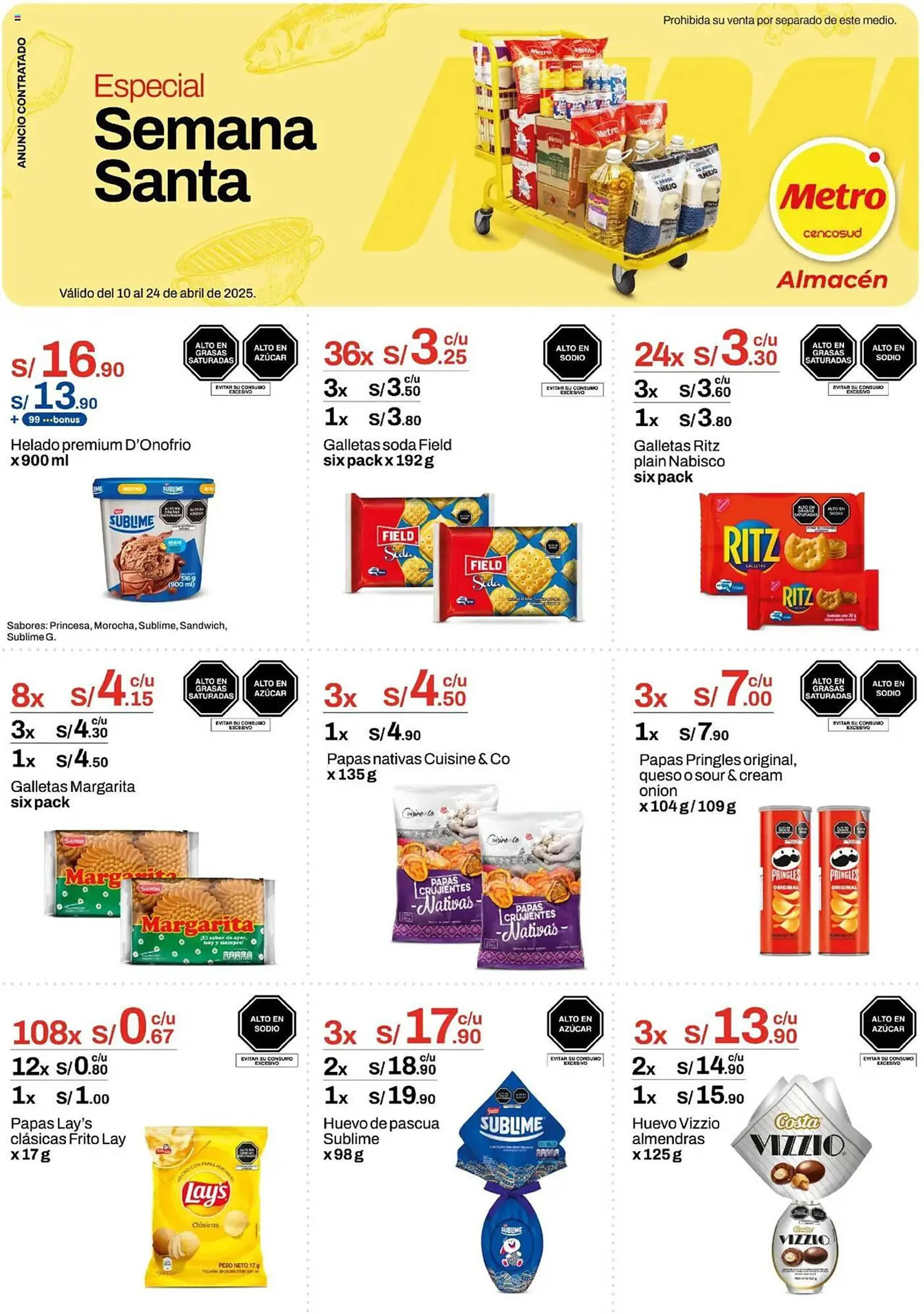 Catalogo de Catálogo Metro 10 de abril al 24 de abril 2025 - Pag 1