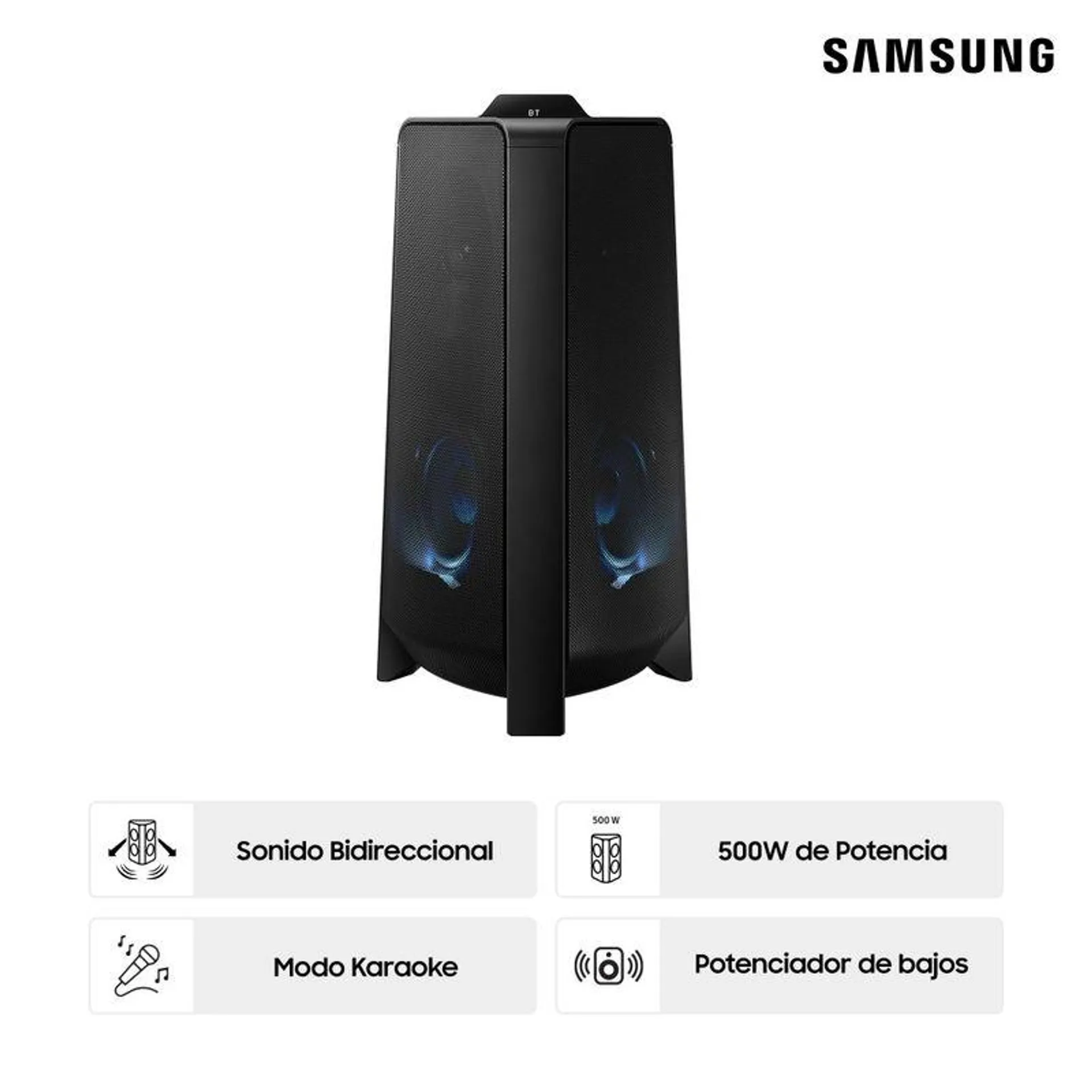 Samsung Torre de Sonido Bluetooth 500W MX-T50/PE