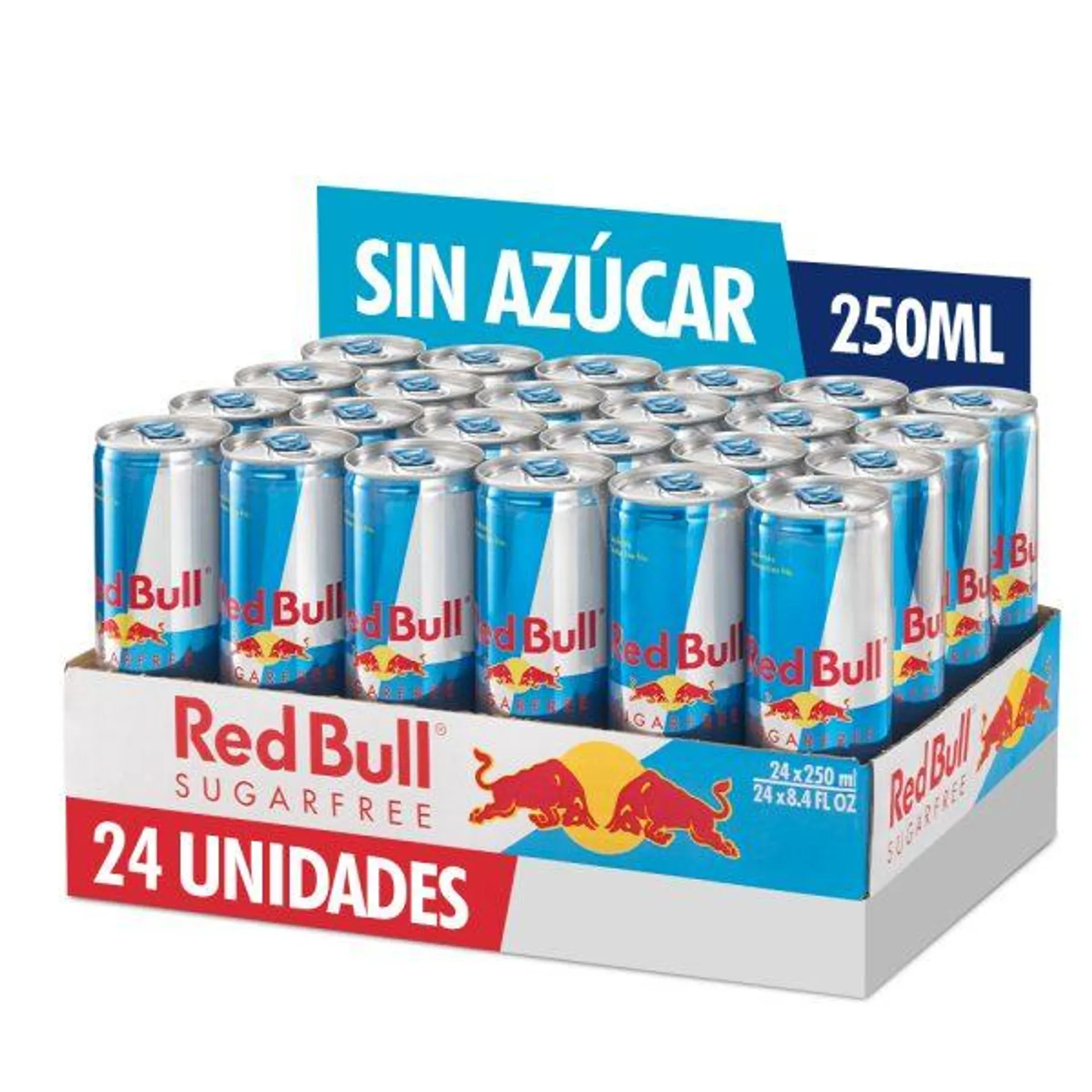 Bebida Energizante Red Bull Sugar Free caja x 24 unds x 250ml