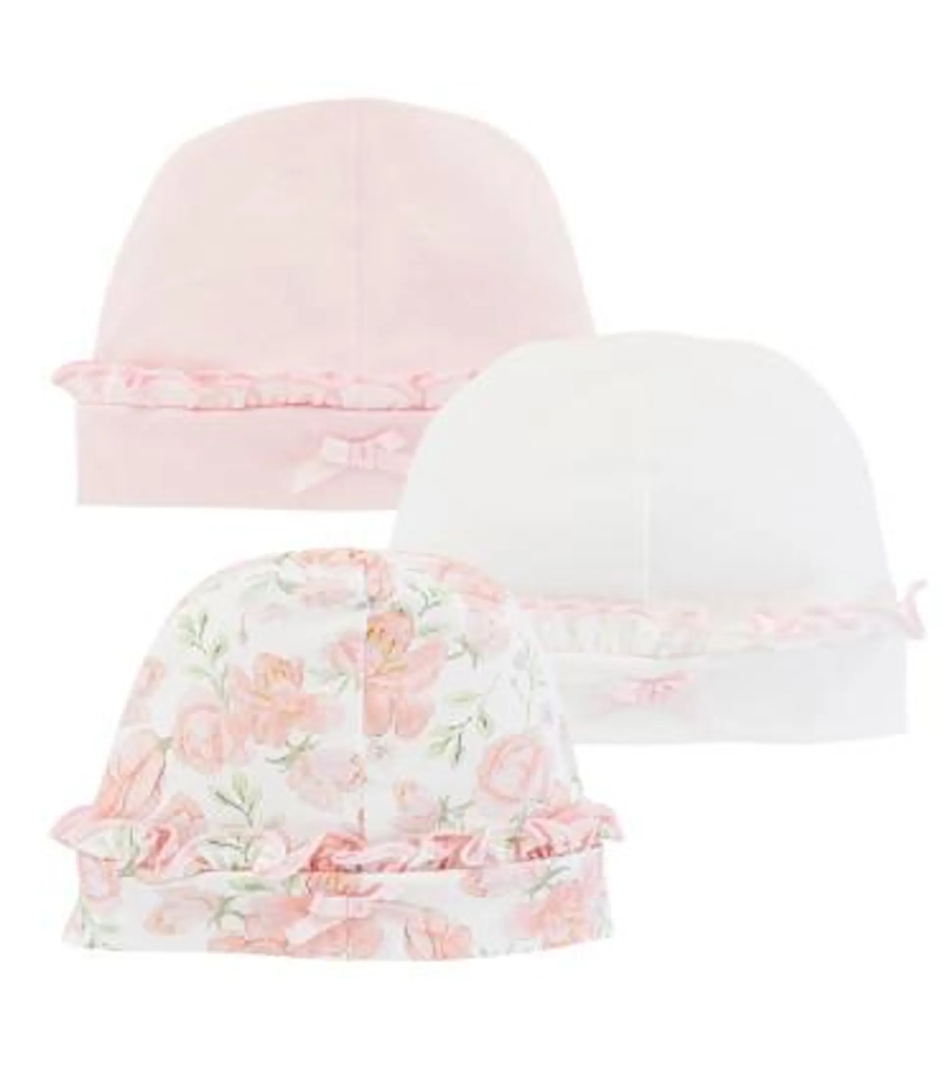 Pack De 3 Gorros De 100% Algodón Pima | Colección Pastel Floral