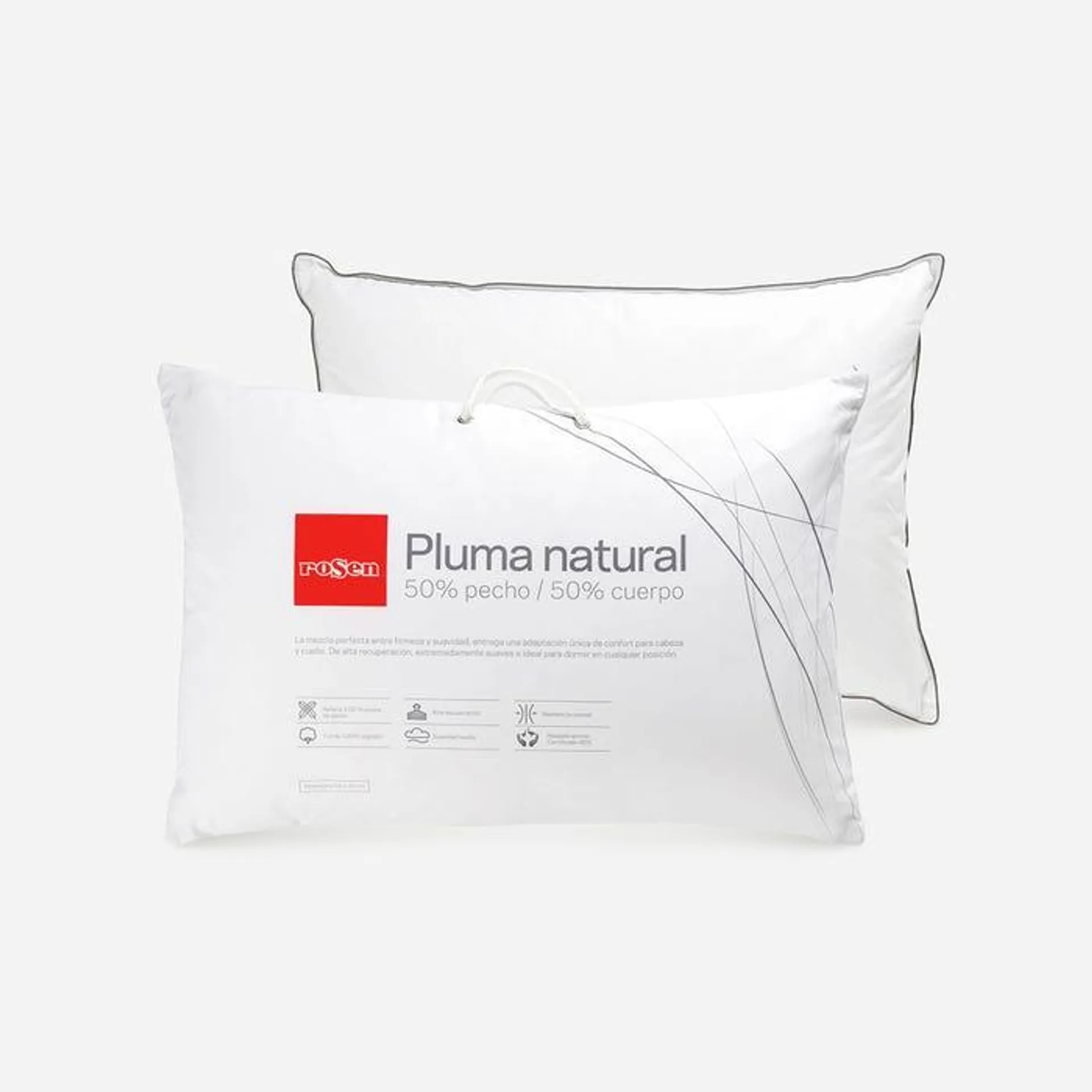 Almohada Pluma Natural 50% Pecho