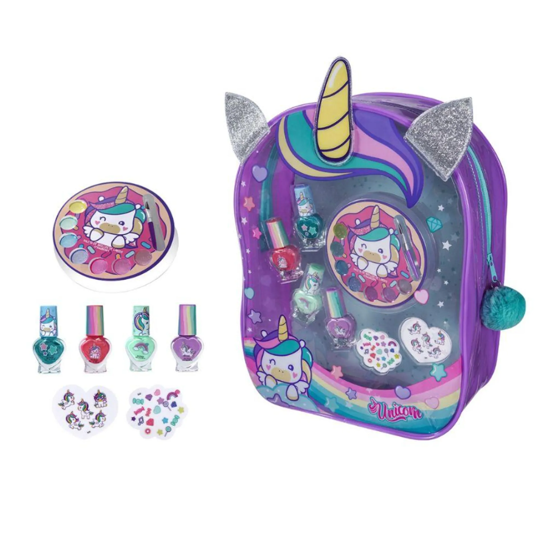 Estuche Beauty Set Mochila UNICORNIO