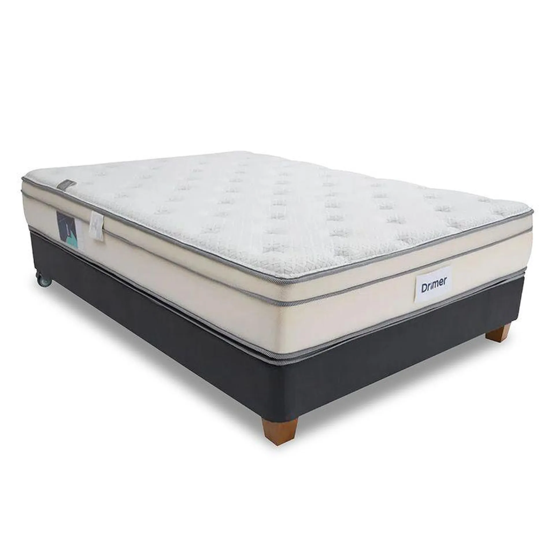 Cama Americana Antiácaros Pocket Premium 1.5 Plazas