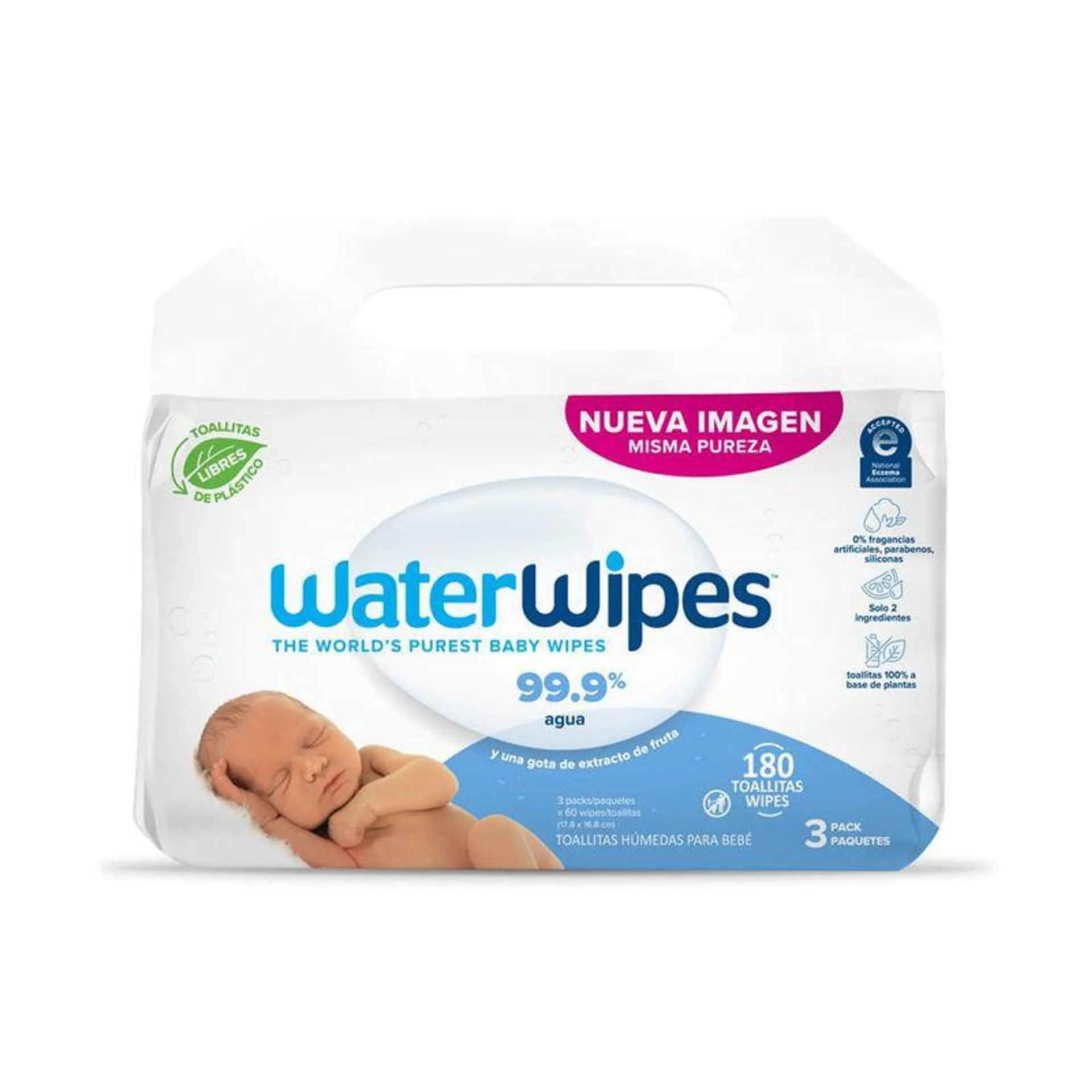 Toallitas Húmedas para Bebés WaterWipes 180un