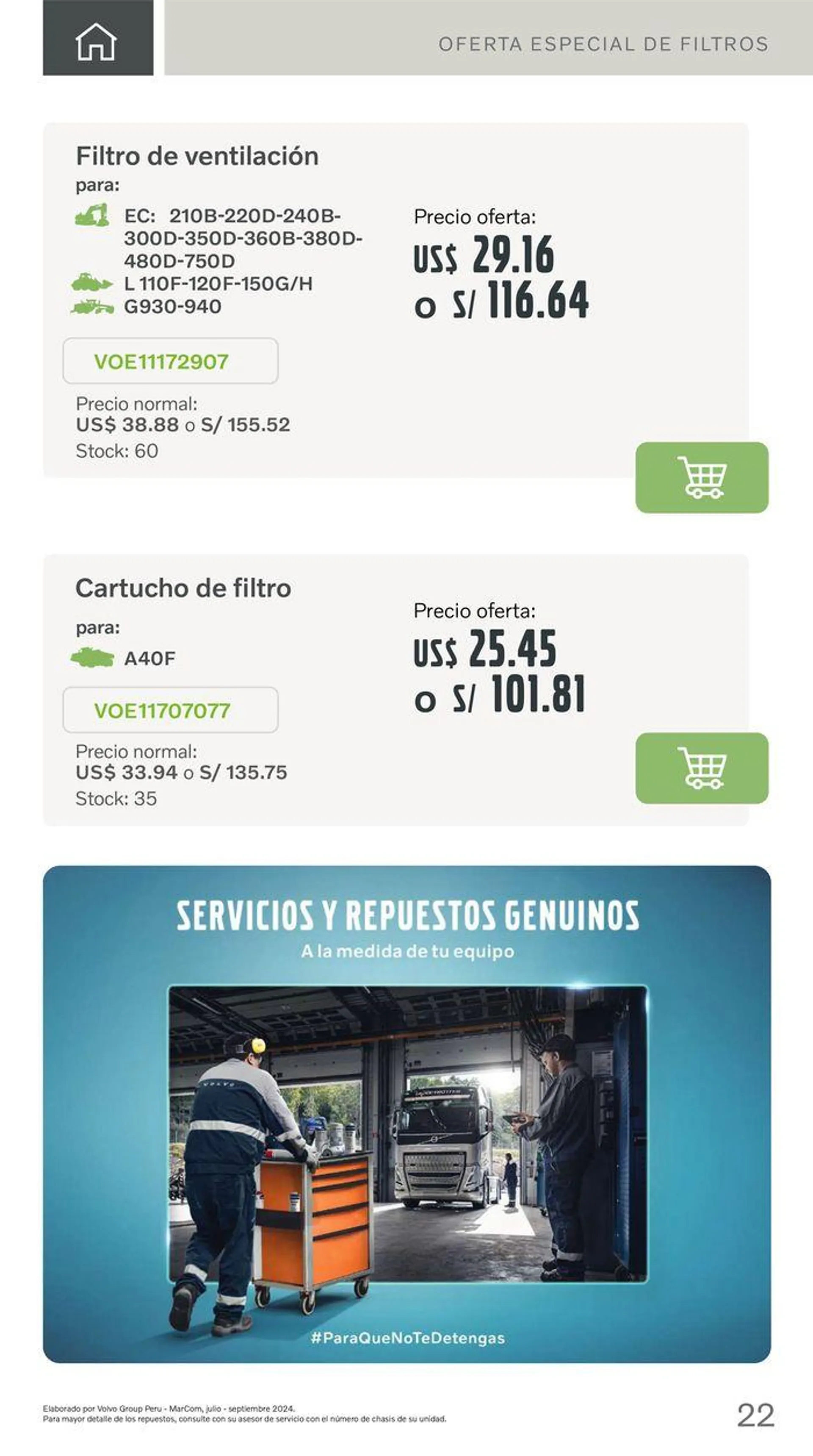 Promociones de repuestos, filtros y lubricantes !! - 22