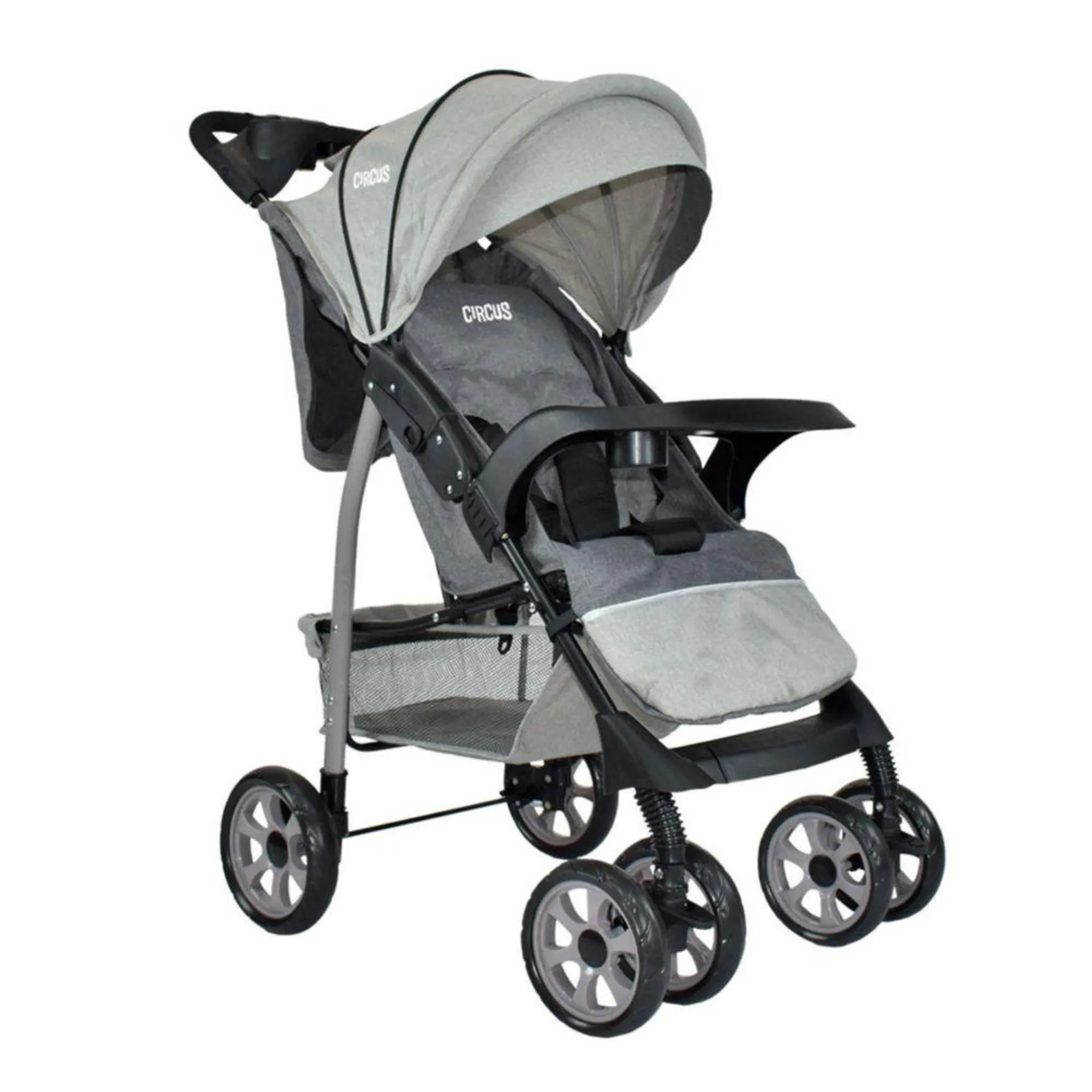 Coche Multiposiciones Para Bebe Circus Gris