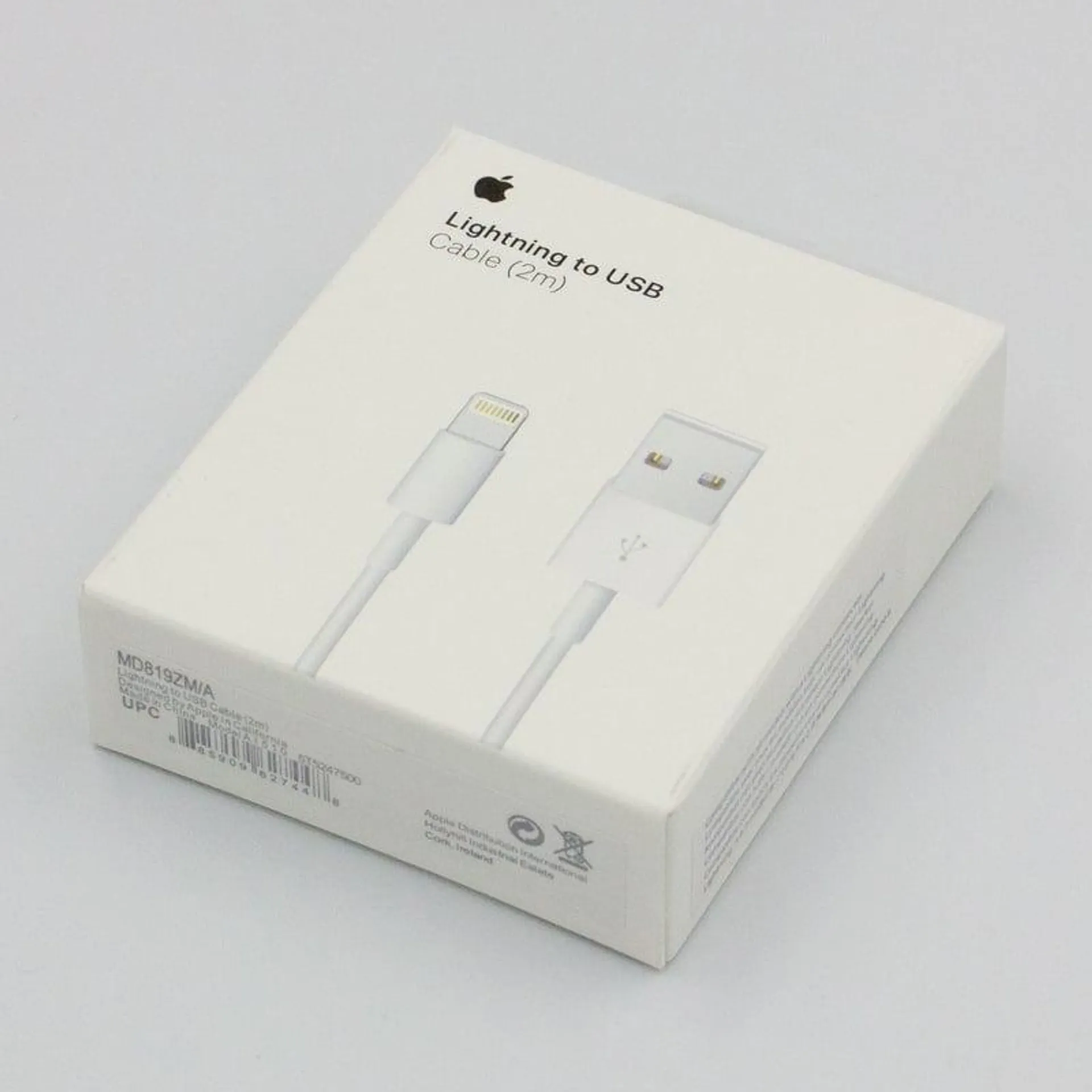 Cable Lightning a USB de 2M Original para iPhone Apple + 2 Regalos