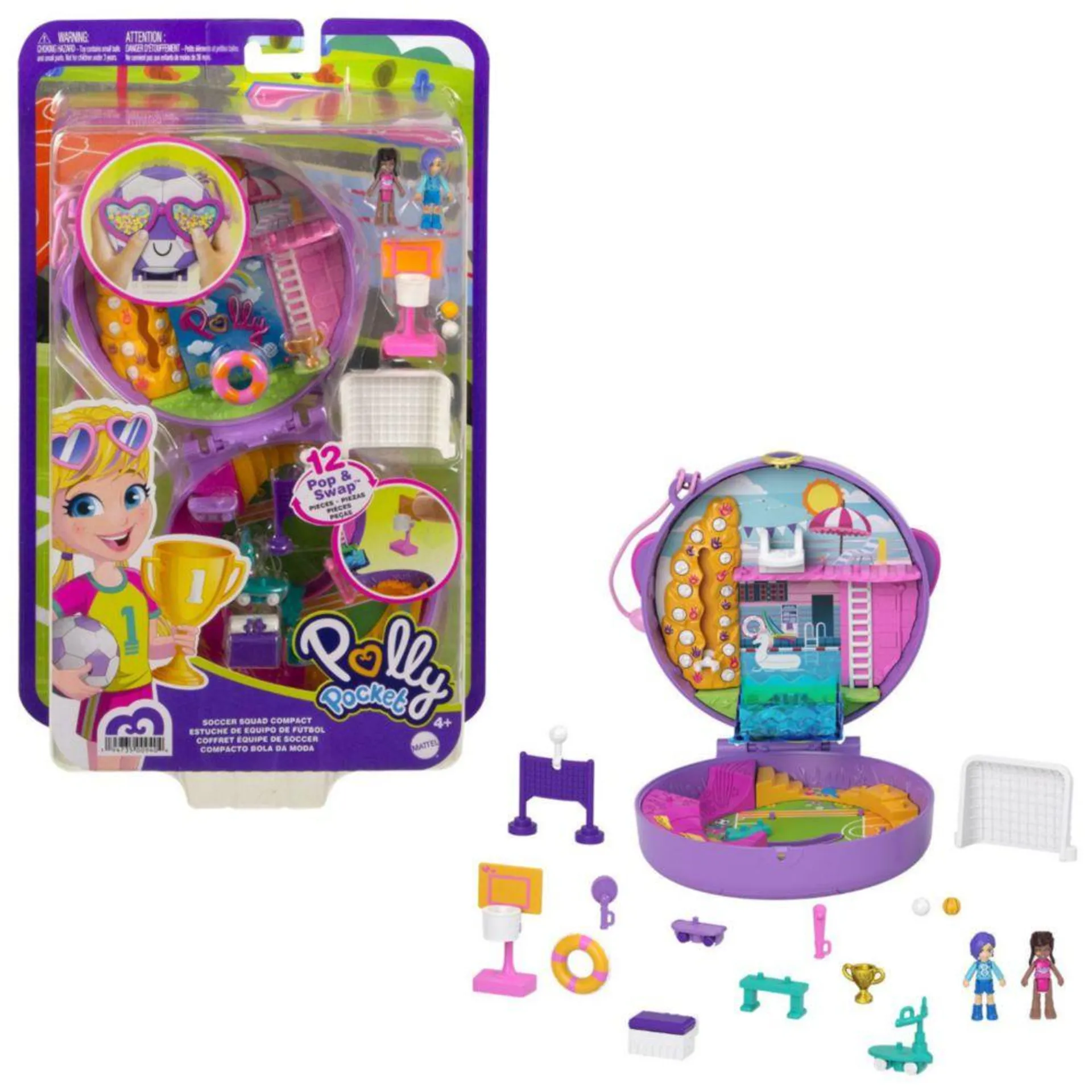 Muñeca Polly Pocket Estuche Balón Fabuloso Hcg14