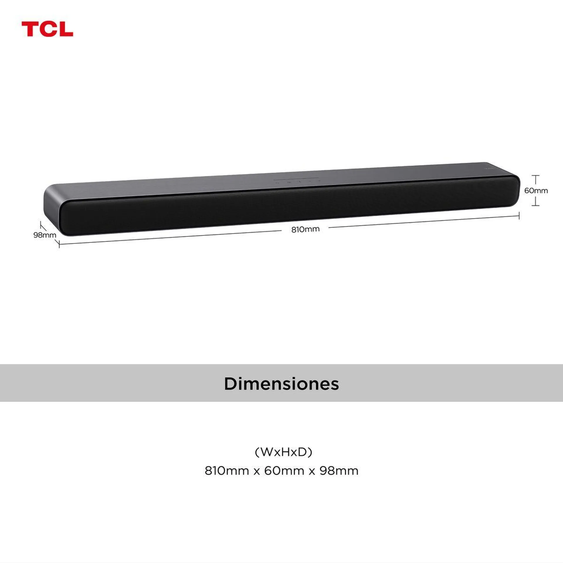 TCL SOUNDBAR S45H 2.0CH PRO GRAVES PROFU