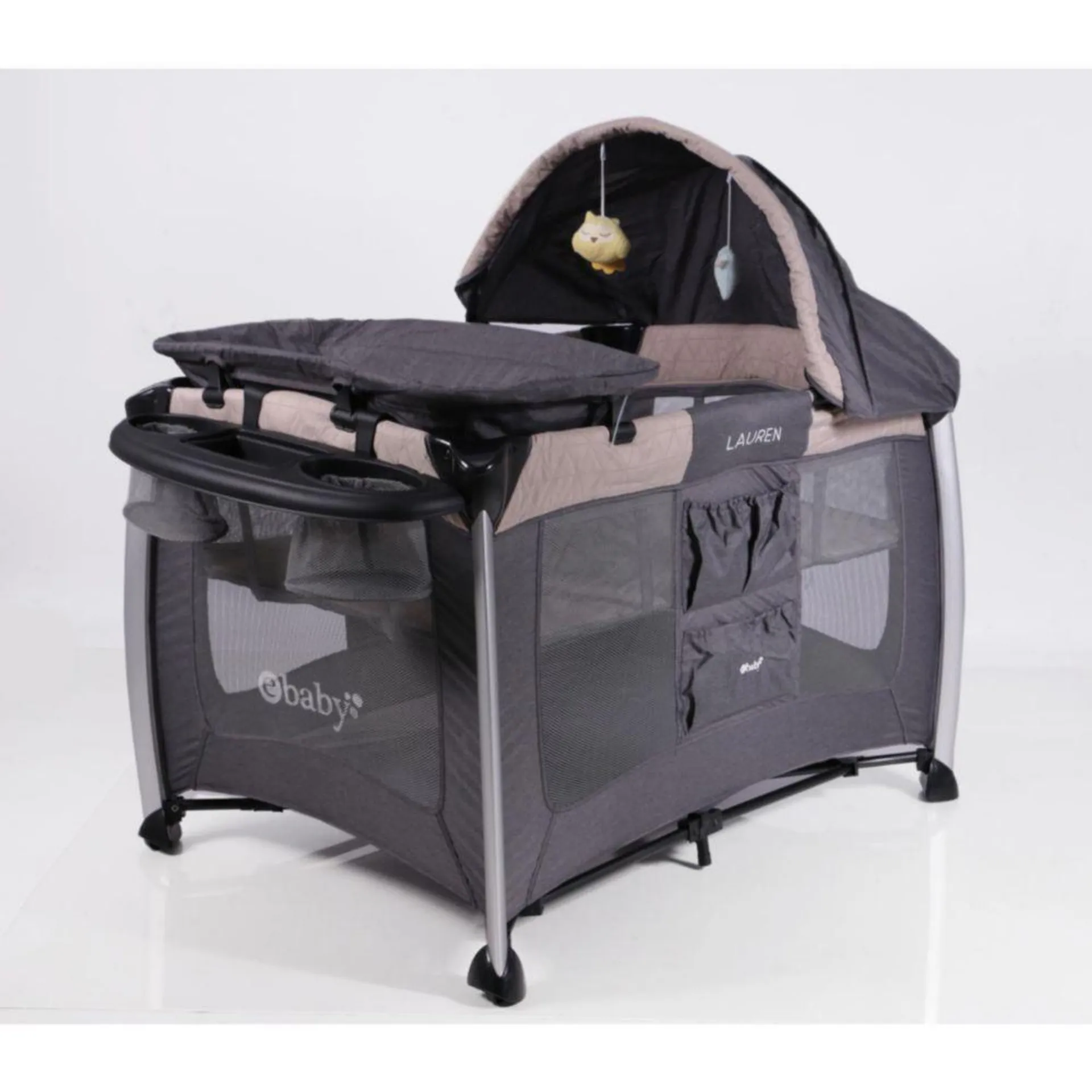 Cuna Corral Ebaby Lauren Beige