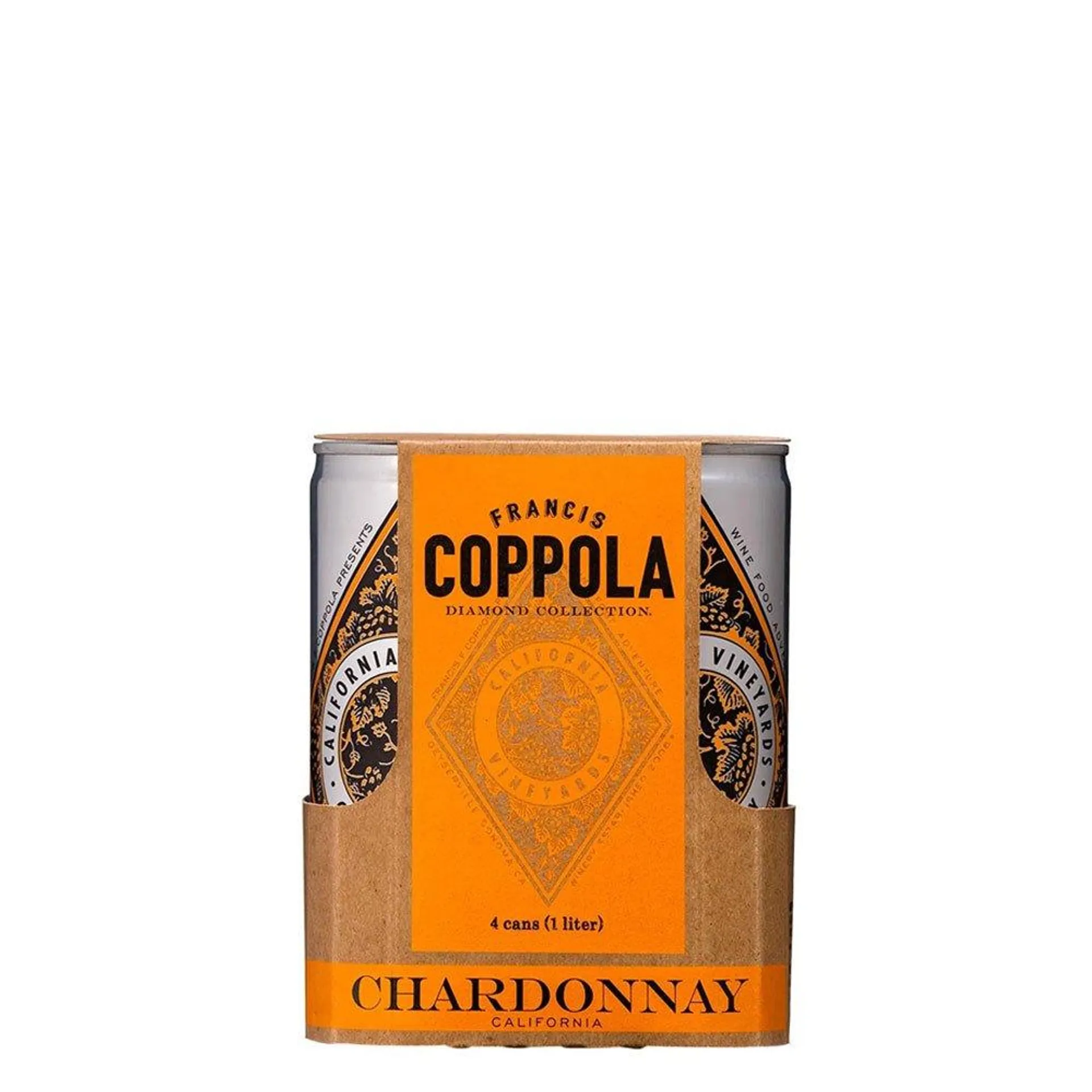 Four Pack Vino Blanco Chardonnay Coppola Diamond Collection