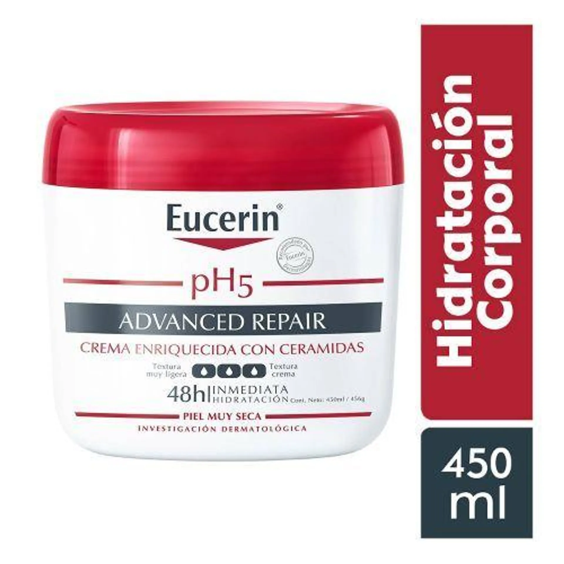 Crema Corporal Eucerin Reparadora pH5 - Pote 450 ML