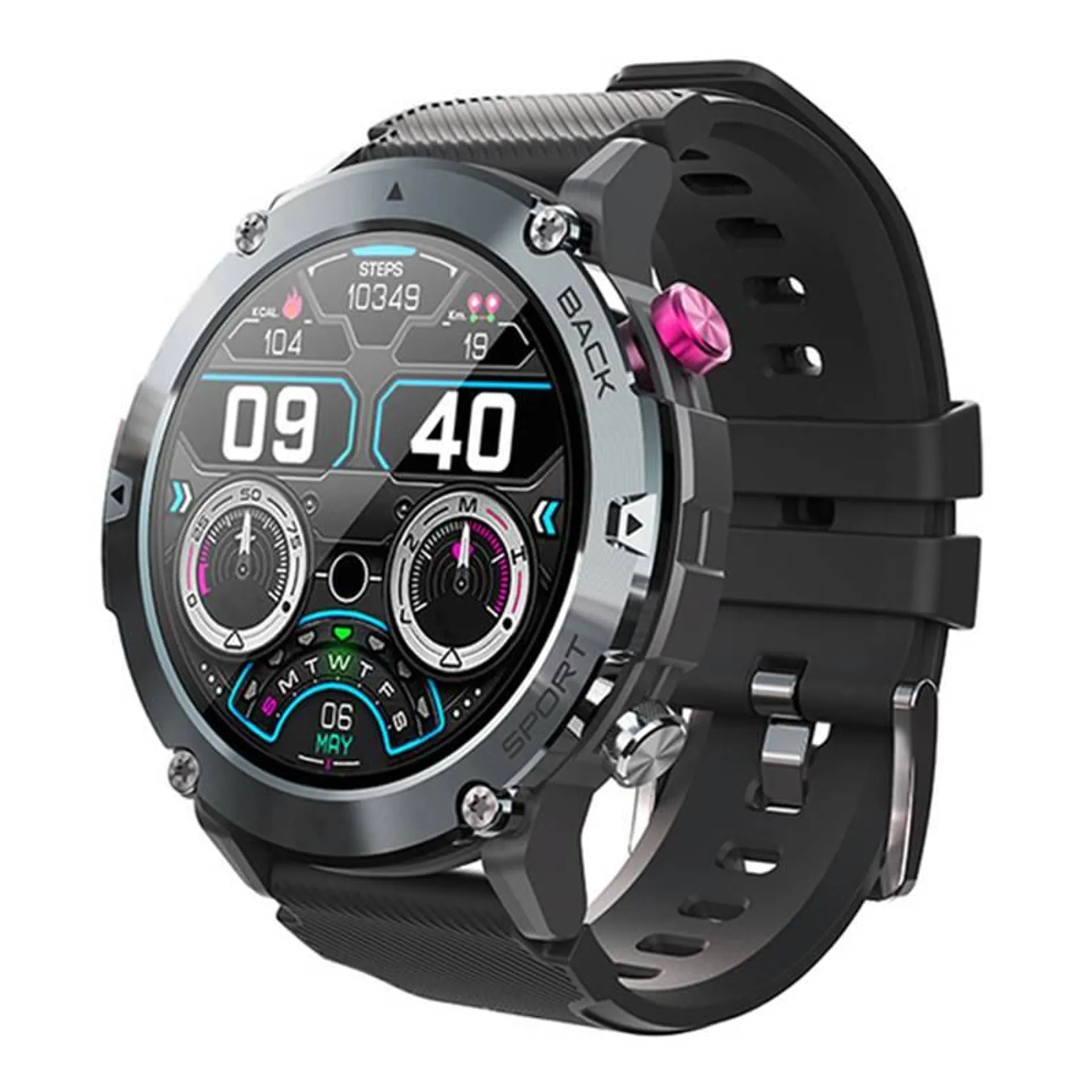 Toumi GT-C reloj inteligente militar tres defensas IP68 1,32 pulgada